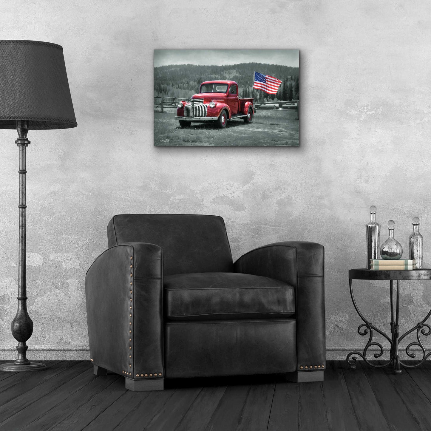 Epic Art 'American Made II' by Lori Deiter Acrylic Glass Wall Art,24x16