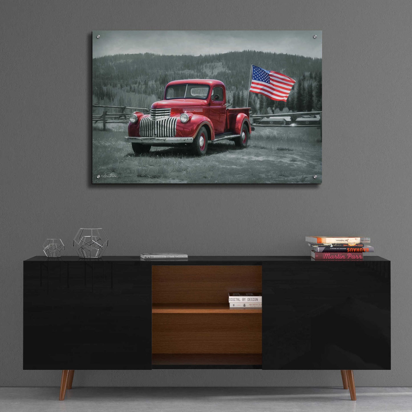 Epic Art 'American Made II' by Lori Deiter Acrylic Glass Wall Art,36x24