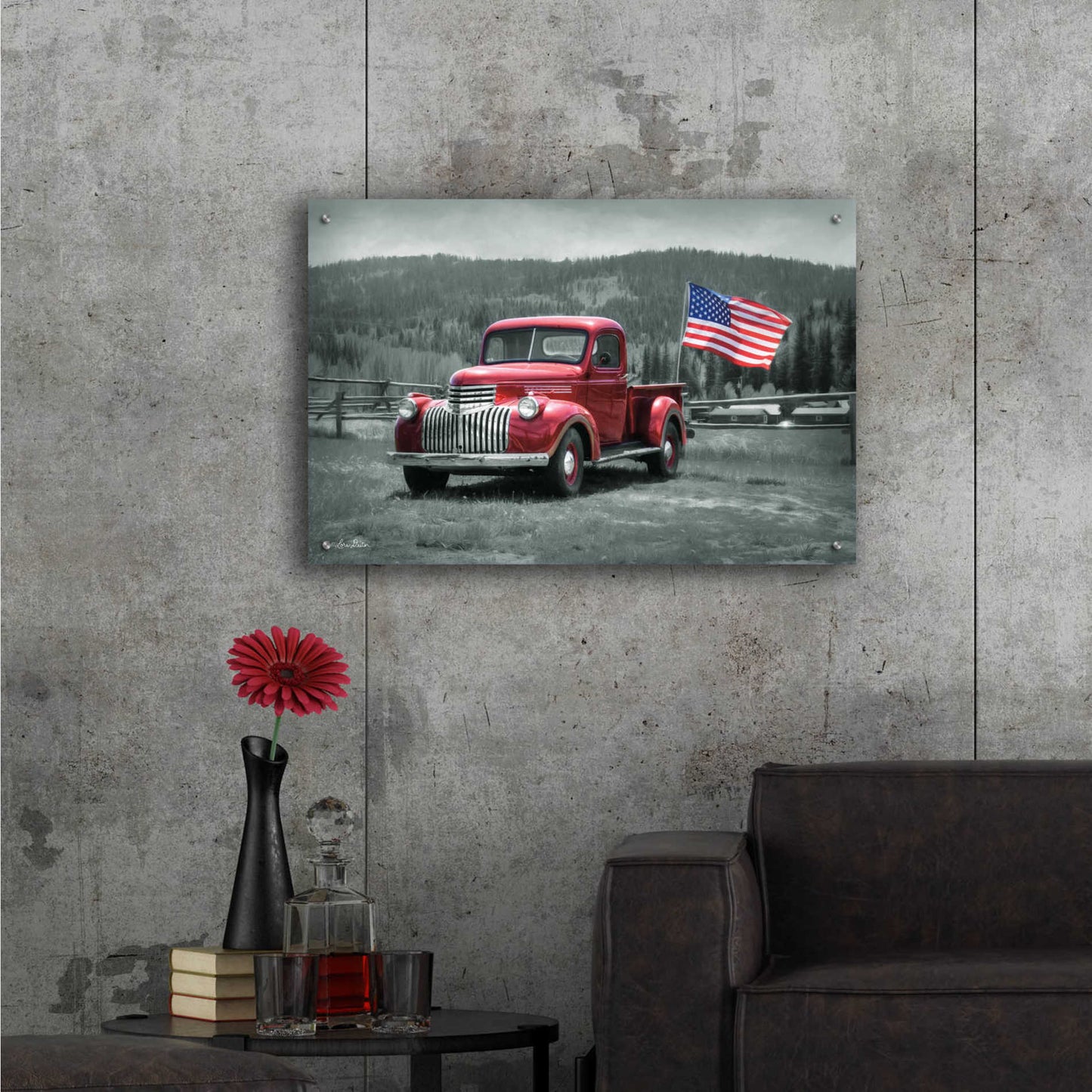 Epic Art 'American Made II' by Lori Deiter Acrylic Glass Wall Art,36x24