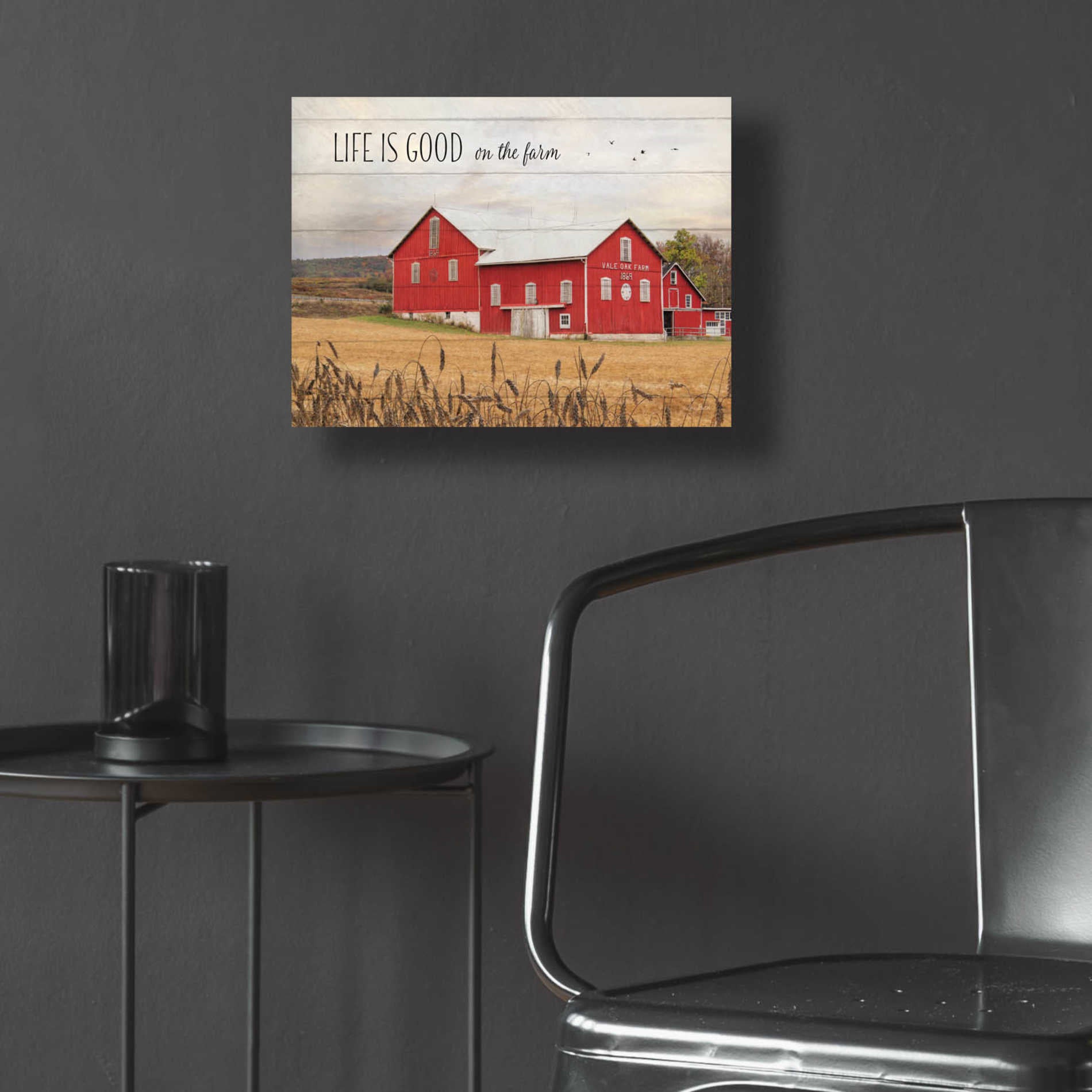 Epic Art 'Life is Good on the Farm' by Lori Deiter Acrylic Glass Wall Art,16x12