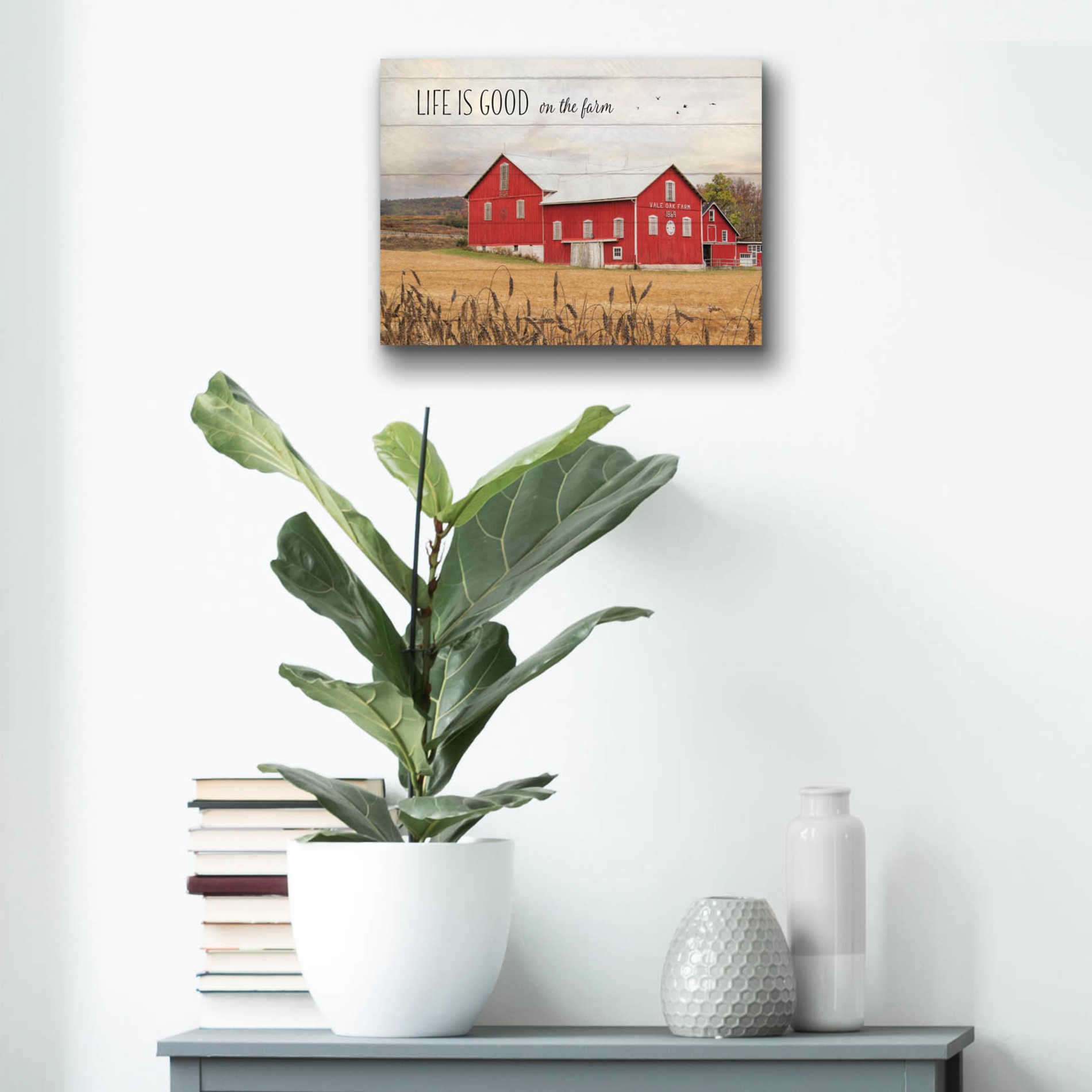 Epic Art 'Life is Good on the Farm' by Lori Deiter Acrylic Glass Wall Art,16x12