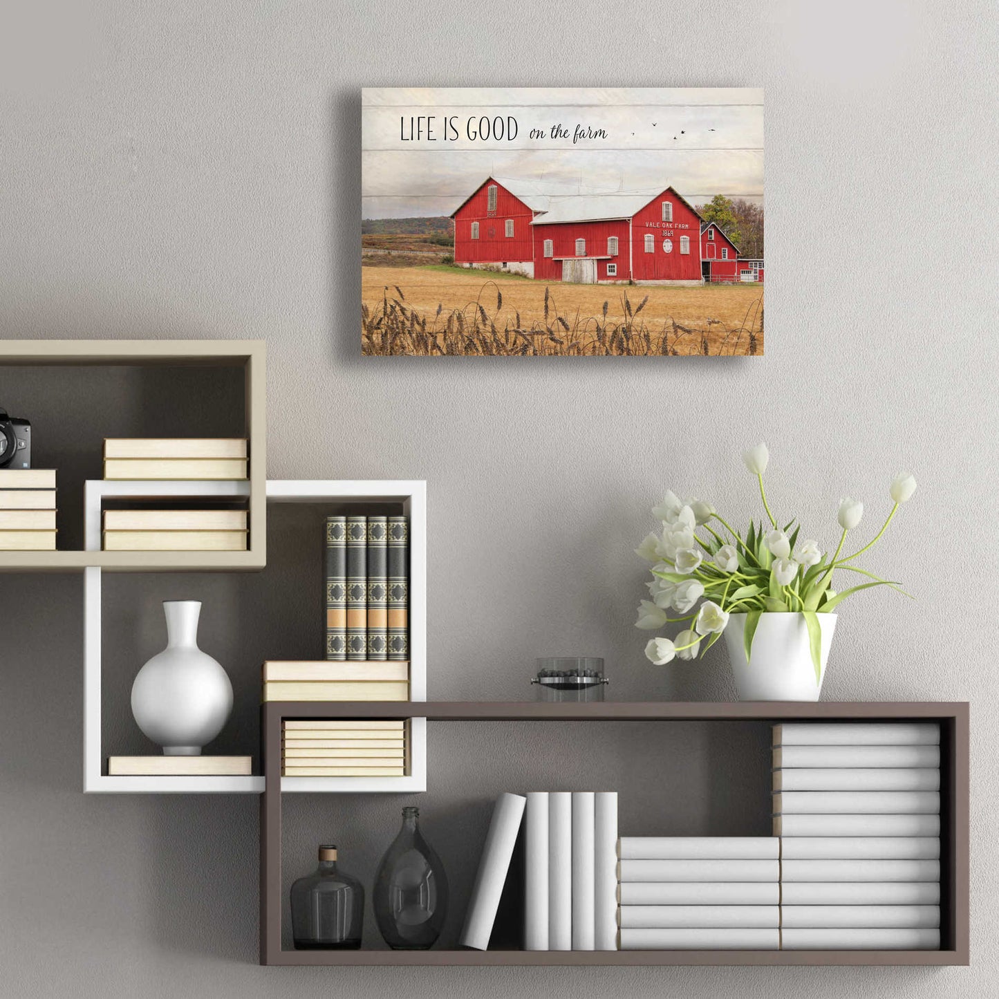 Epic Art 'Life is Good on the Farm' by Lori Deiter Acrylic Glass Wall Art,24x16