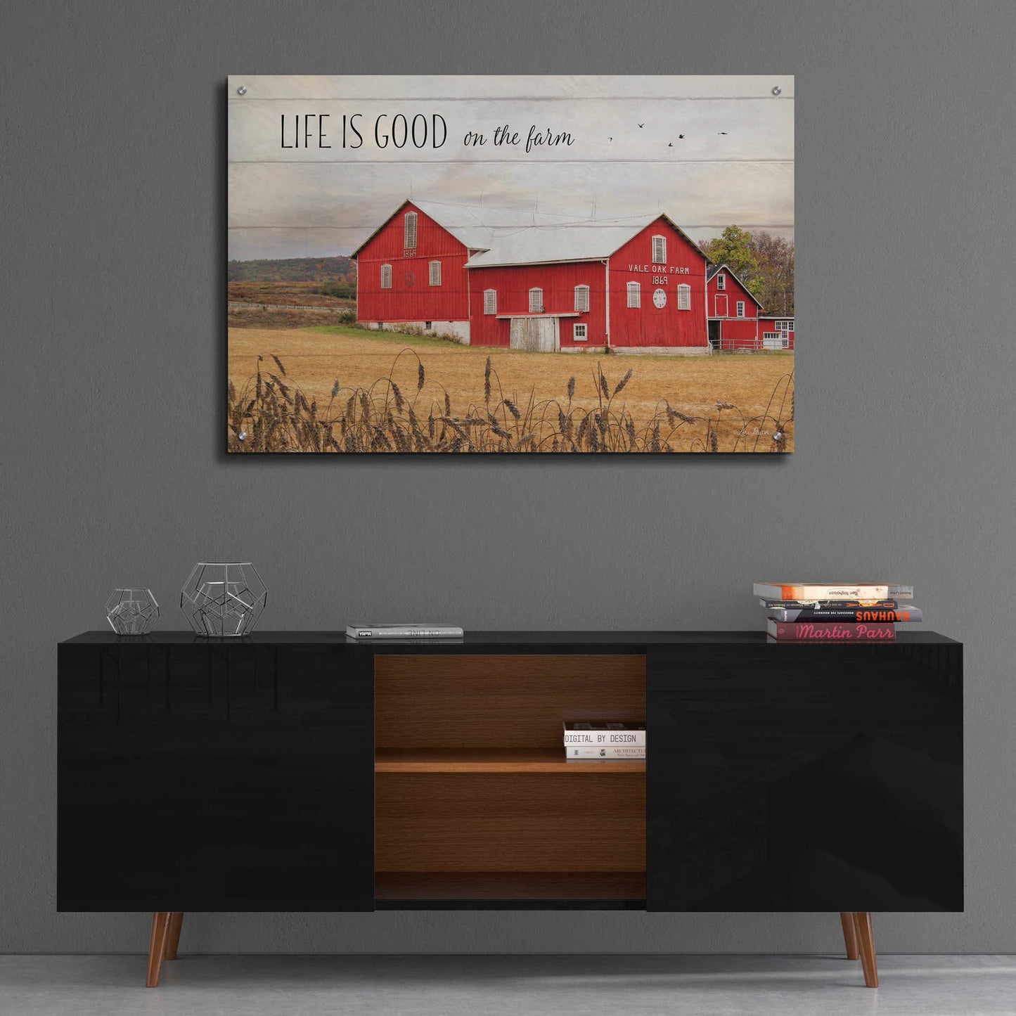 Epic Art 'Life is Good on the Farm' by Lori Deiter Acrylic Glass Wall Art,36x24