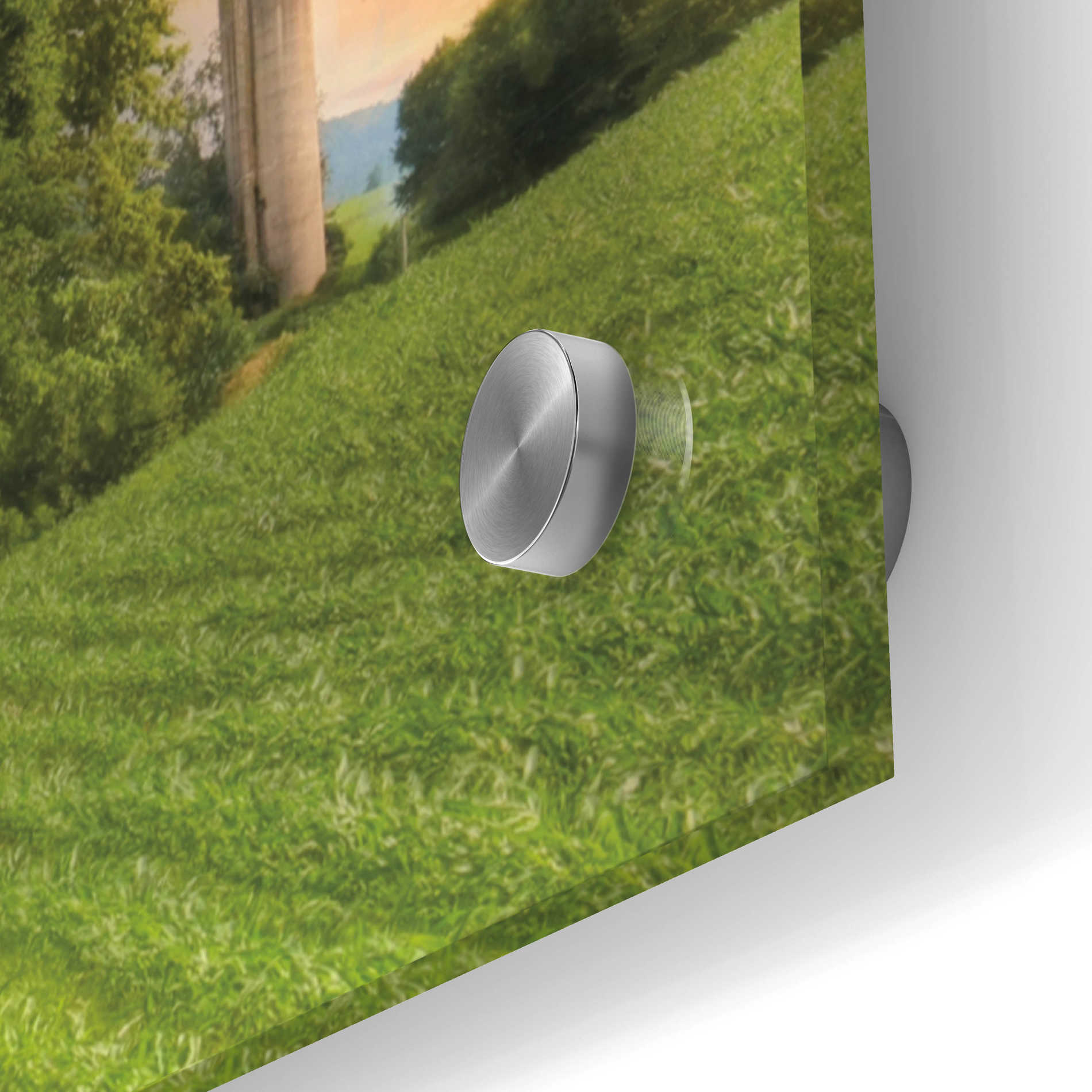 Epic Art 'Greener Pastures' by Lori Deiter Acrylic Glass Wall Art,48x16