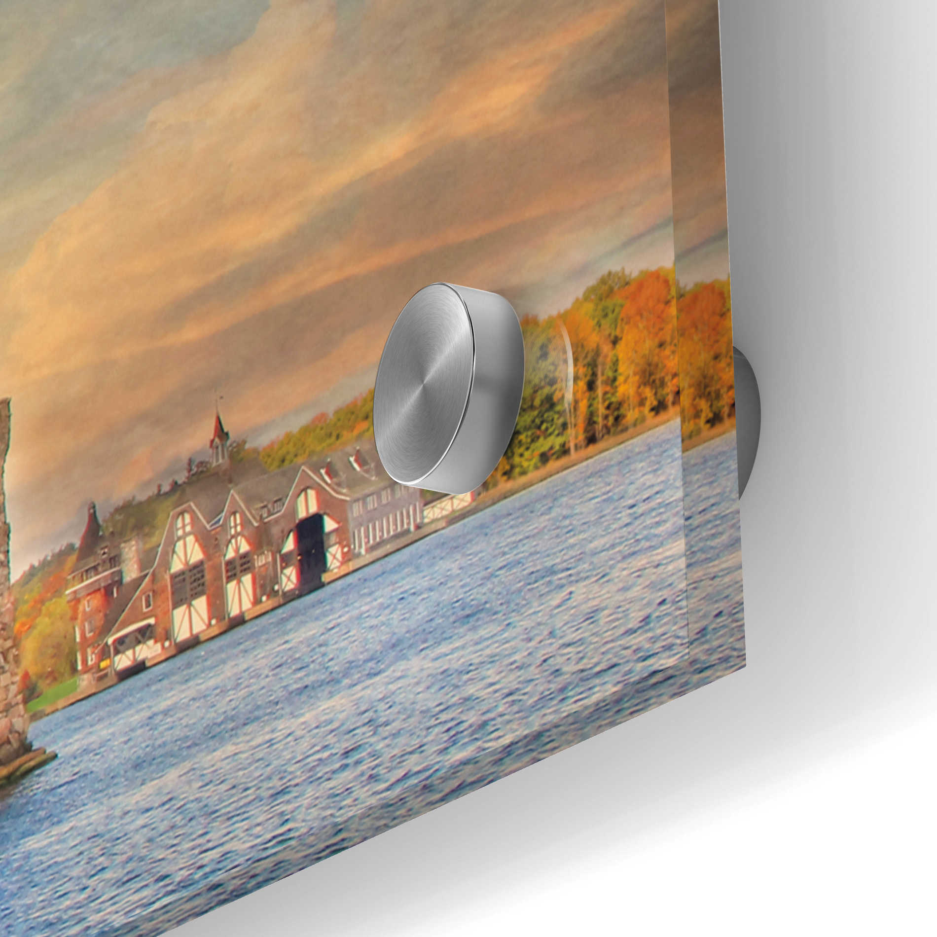 Epic Art 'Autumn at the Castle' by Lori Deiter Acrylic Glass Wall Art,36x12