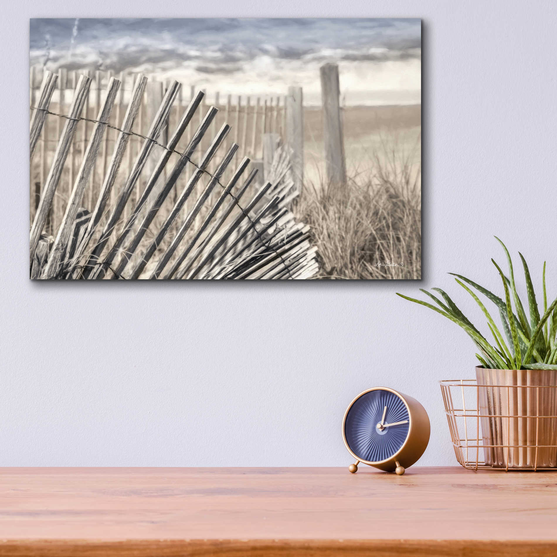 Epic Art 'On the Coastline' by Lori Deiter Acrylic Glass Wall Art,16x12