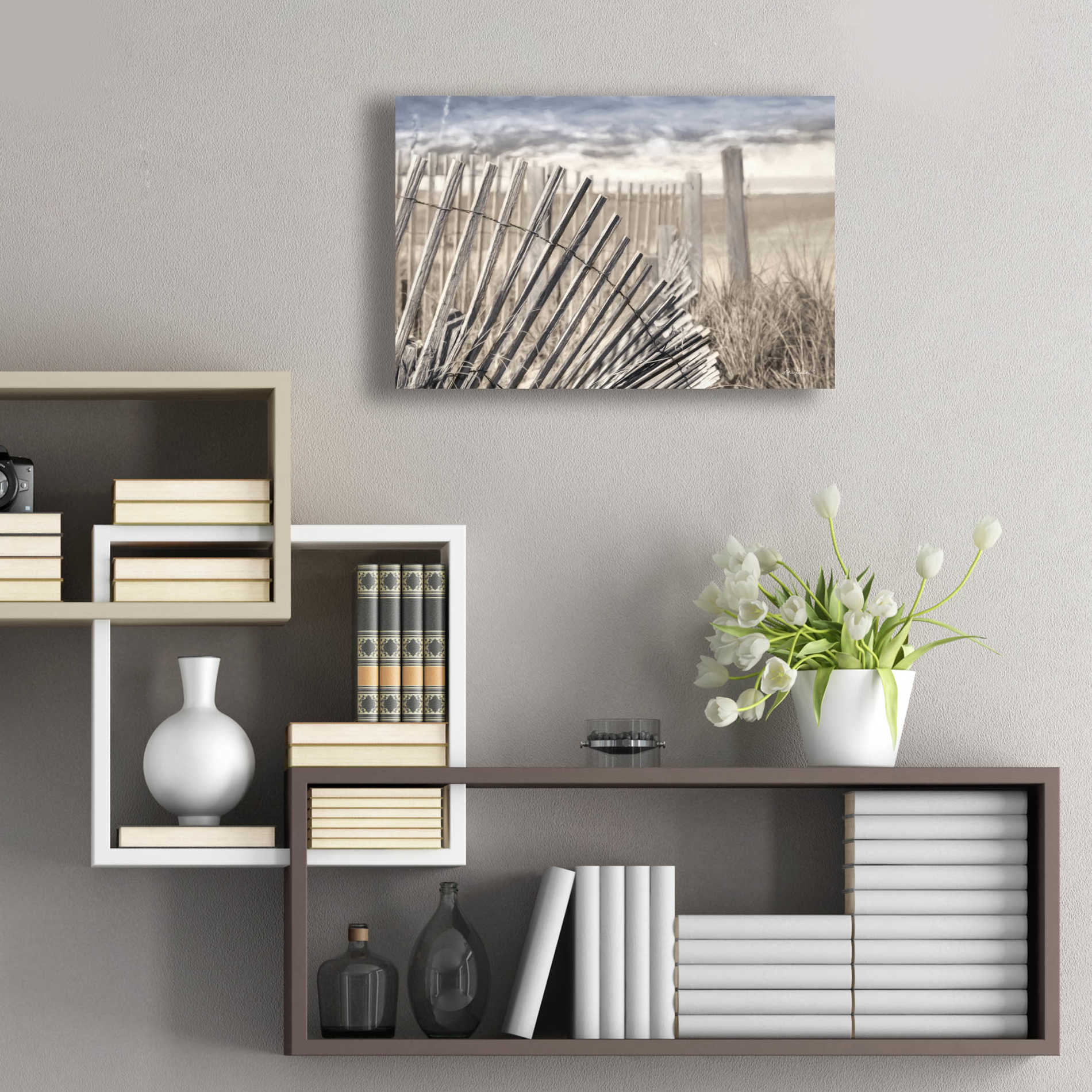 Epic Art 'On the Coastline' by Lori Deiter Acrylic Glass Wall Art,24x16