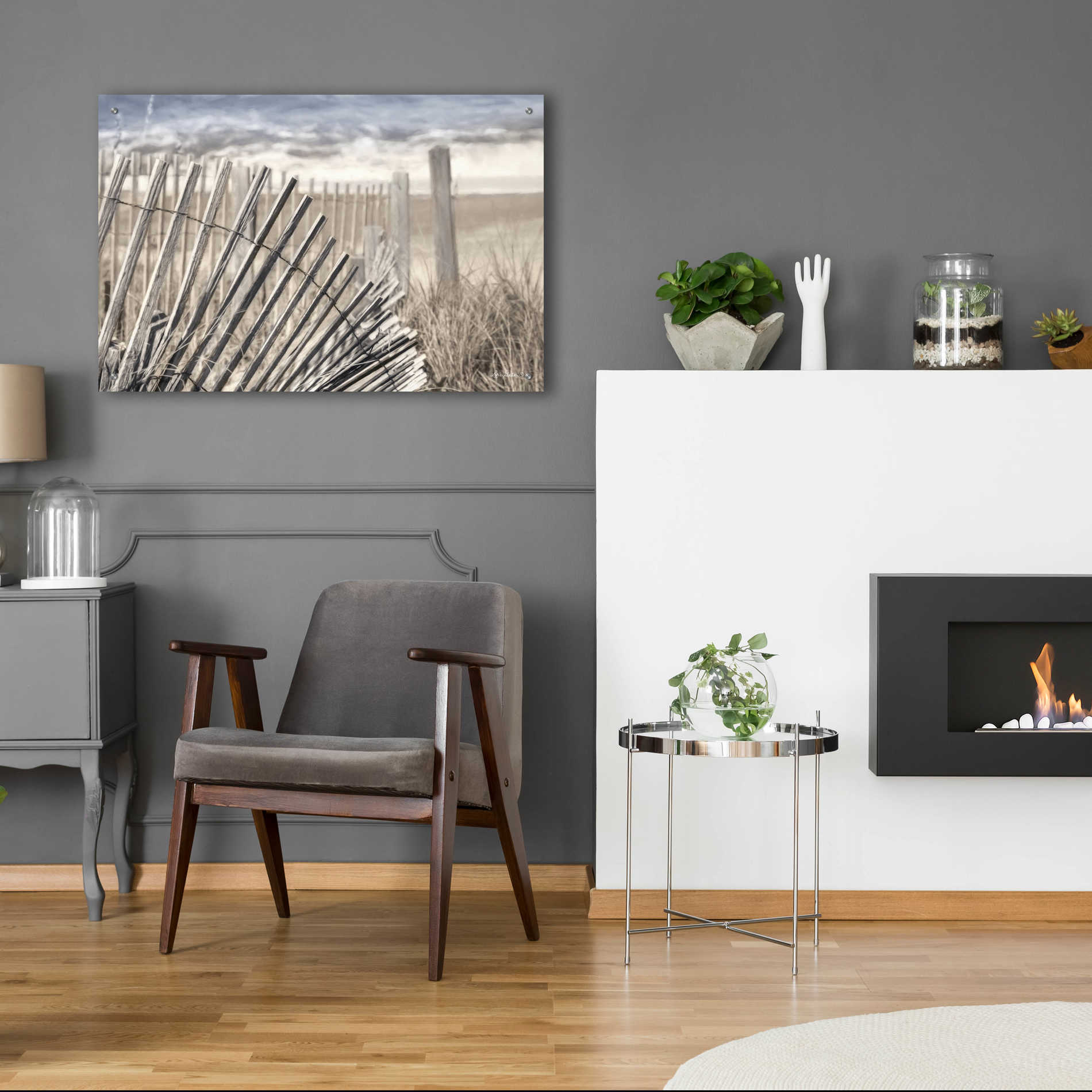 Epic Art 'On the Coastline' by Lori Deiter Acrylic Glass Wall Art,36x24