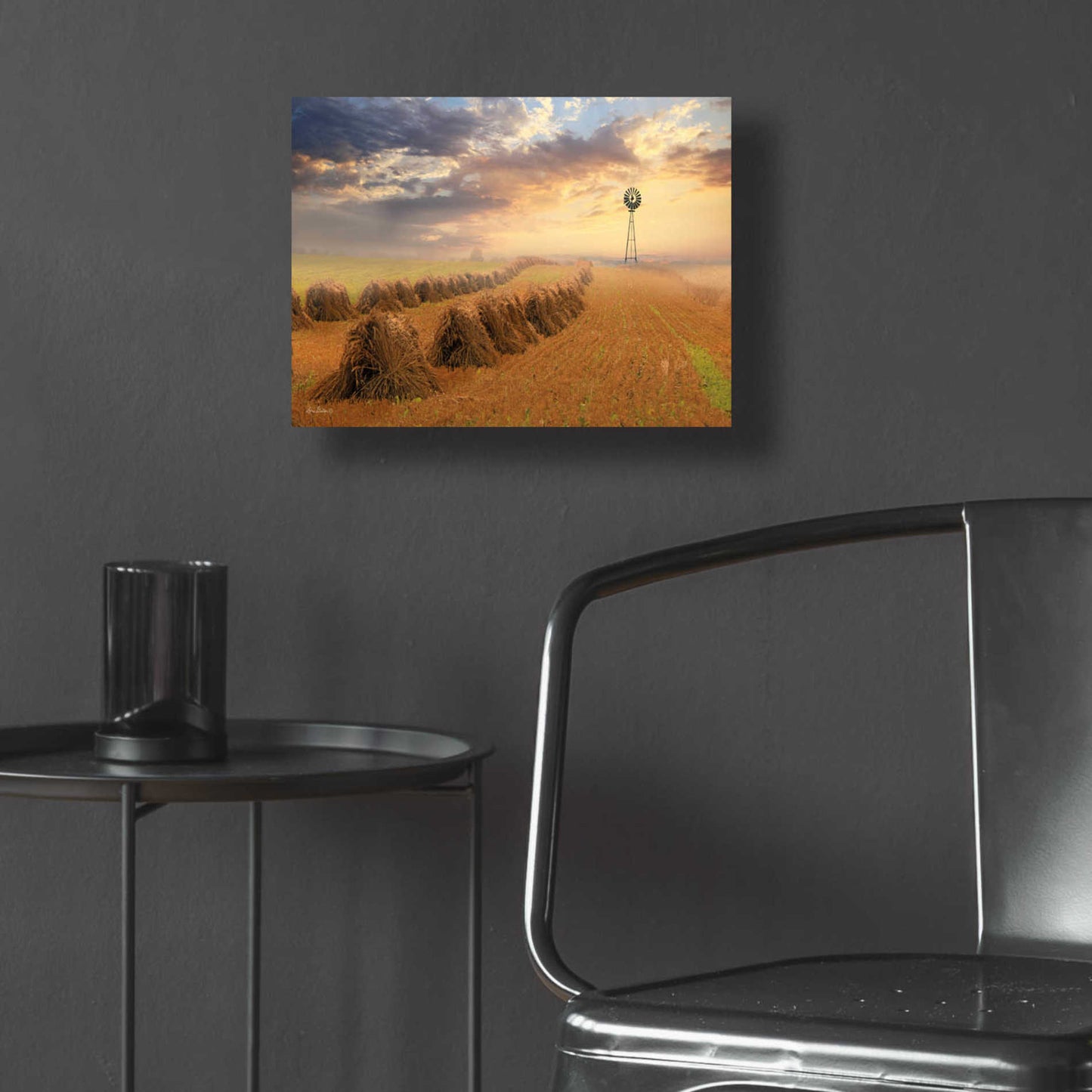 Epic Art 'Amish Country Sunrise' by Lori Deiter Acrylic Glass Wall Art,16x12