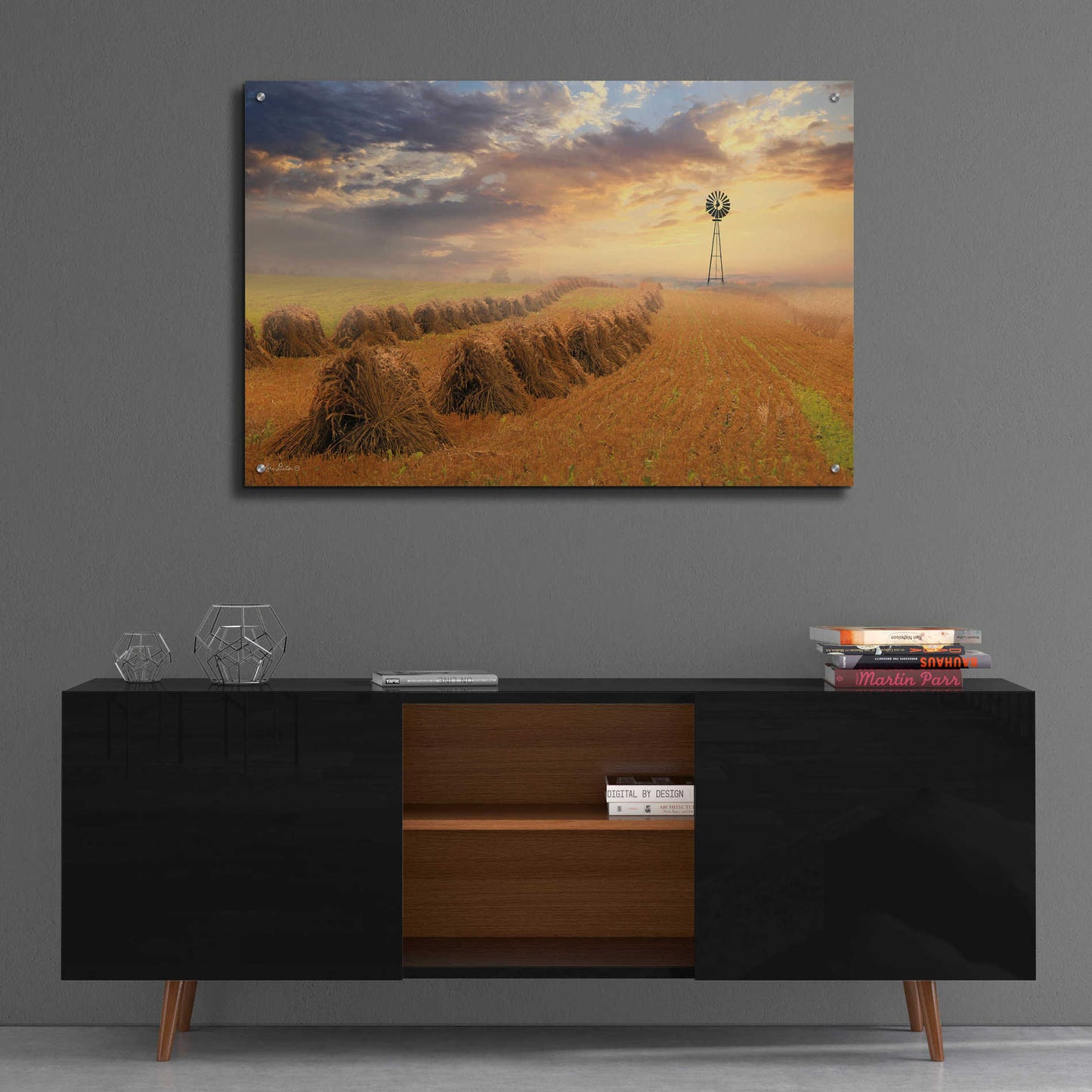 Epic Art 'Amish Country Sunrise' by Lori Deiter Acrylic Glass Wall Art,36x24