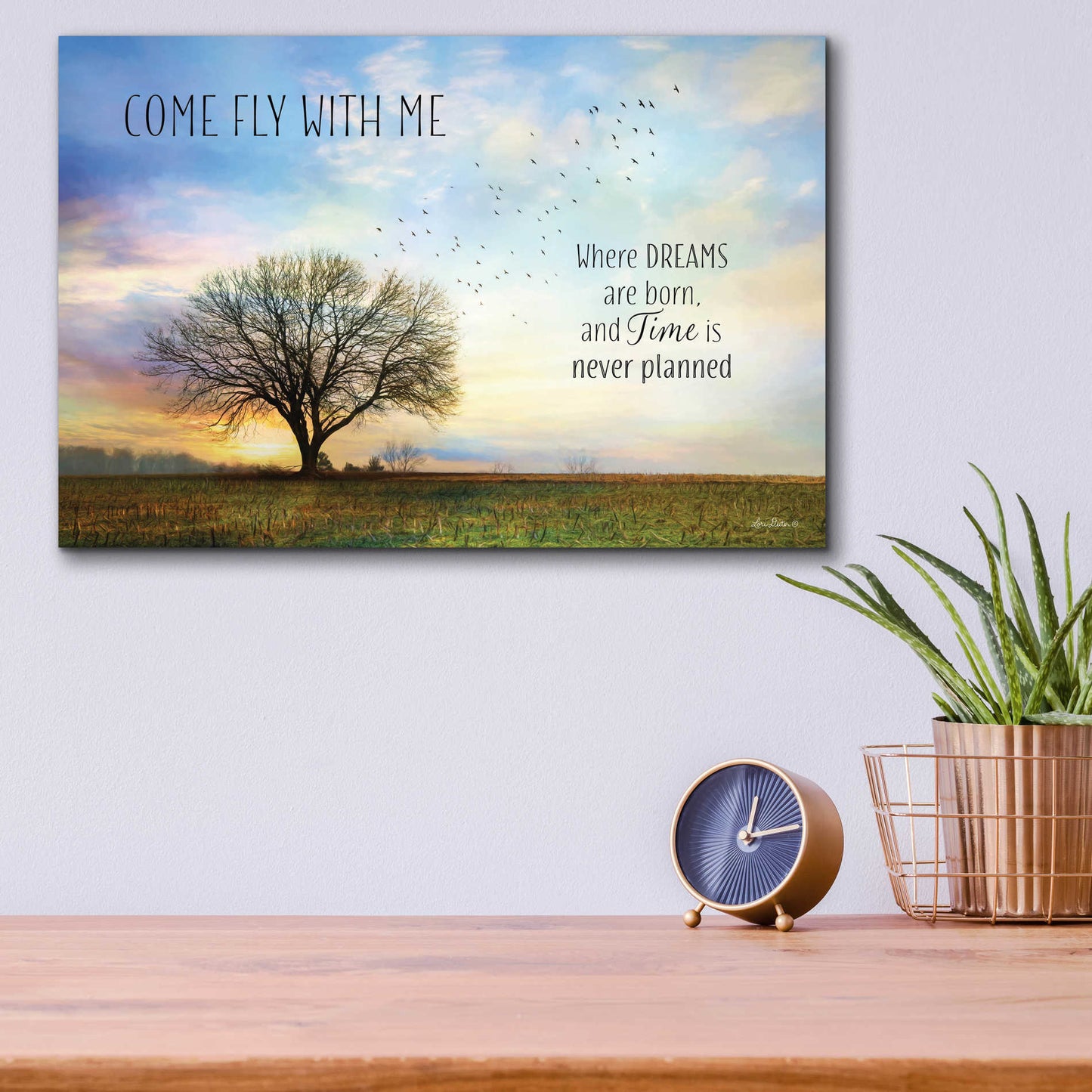 Epic Art 'Come Fly with Me' by Lori Deiter Acrylic Glass Wall Art,16x12