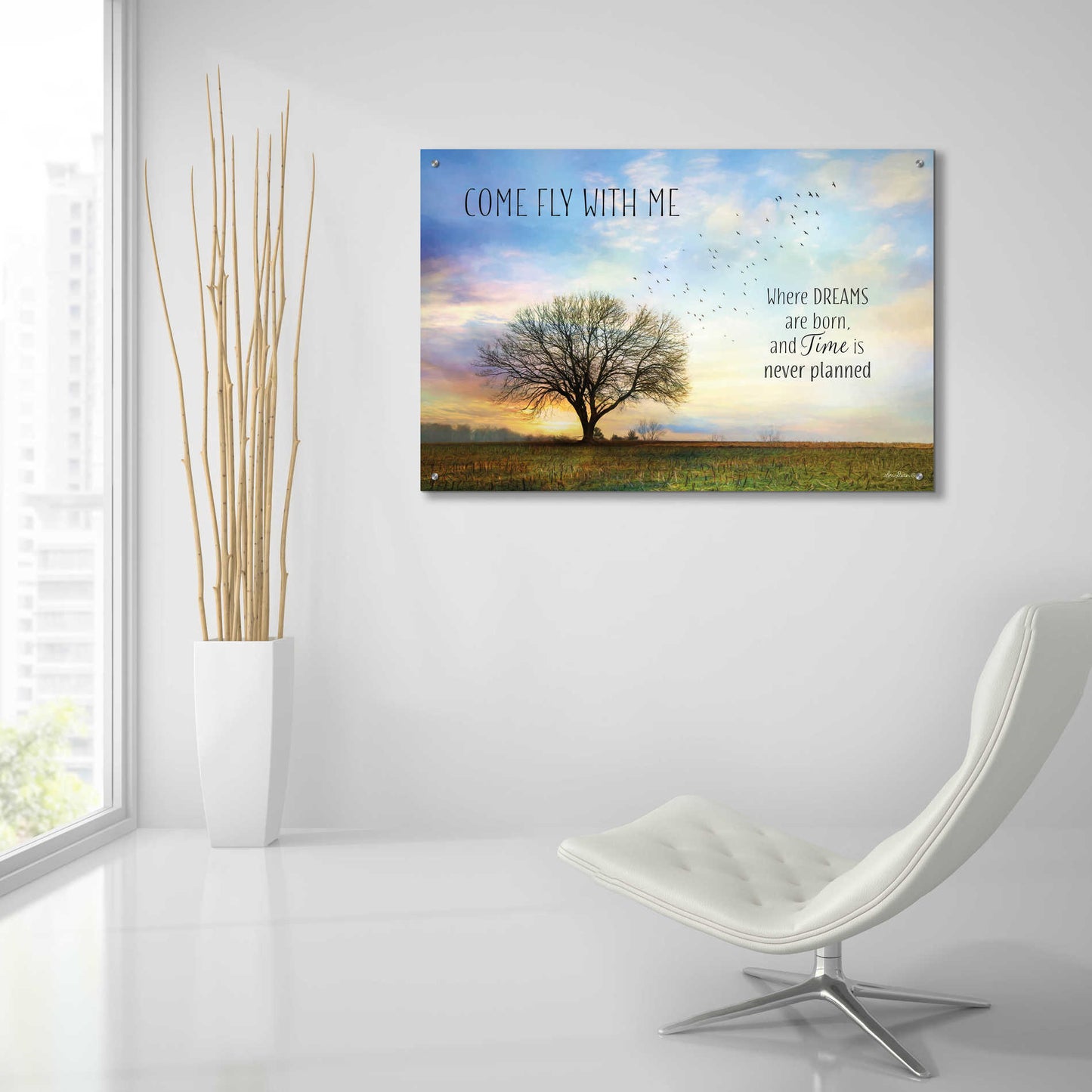 Epic Art 'Come Fly with Me' by Lori Deiter Acrylic Glass Wall Art,36x24