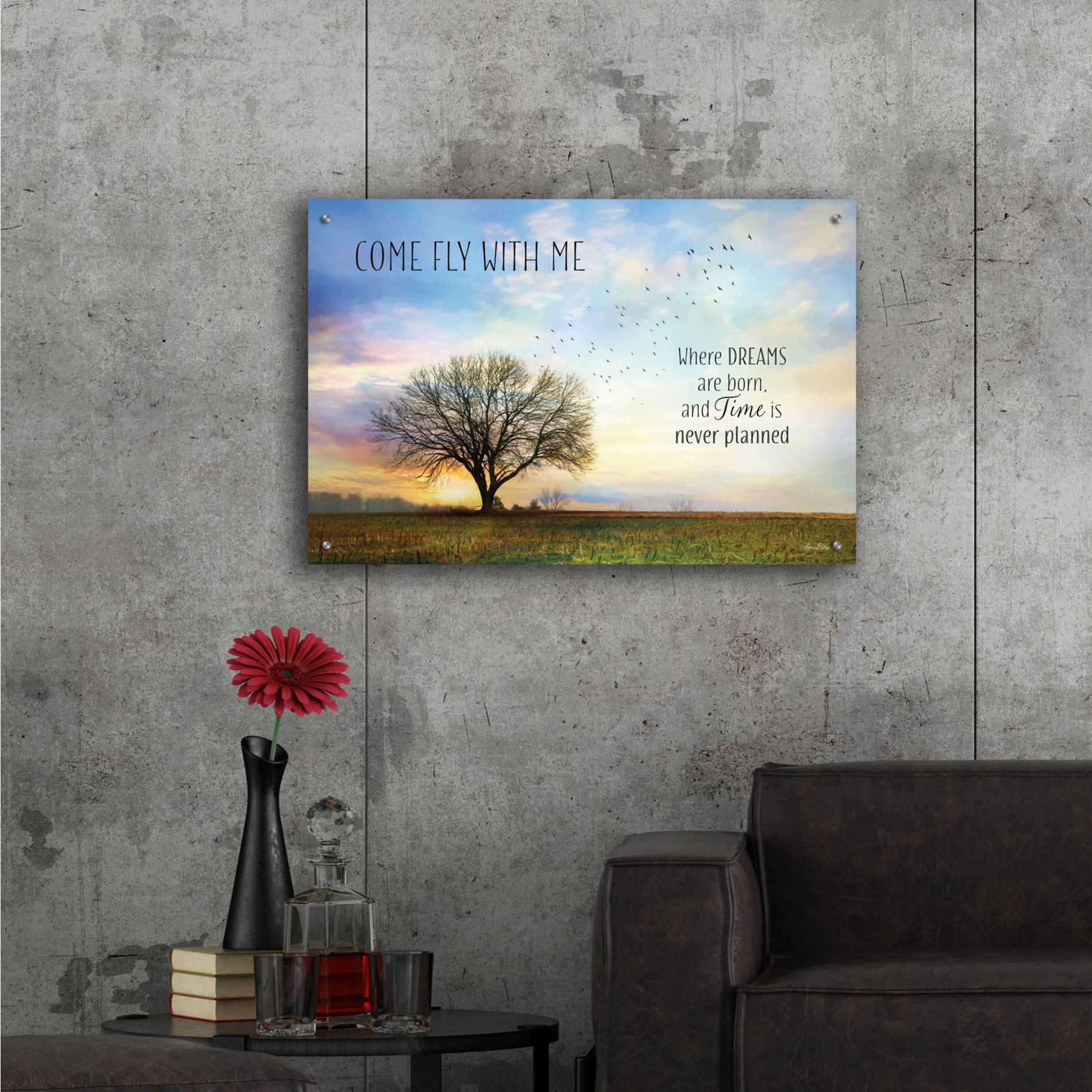 Epic Art 'Come Fly with Me' by Lori Deiter Acrylic Glass Wall Art,36x24