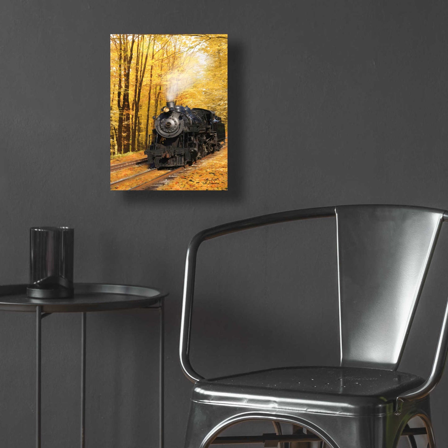 Epic Art 'Fall Locomotive' by Lori Deiter Acrylic Glass Wall Art,12x16