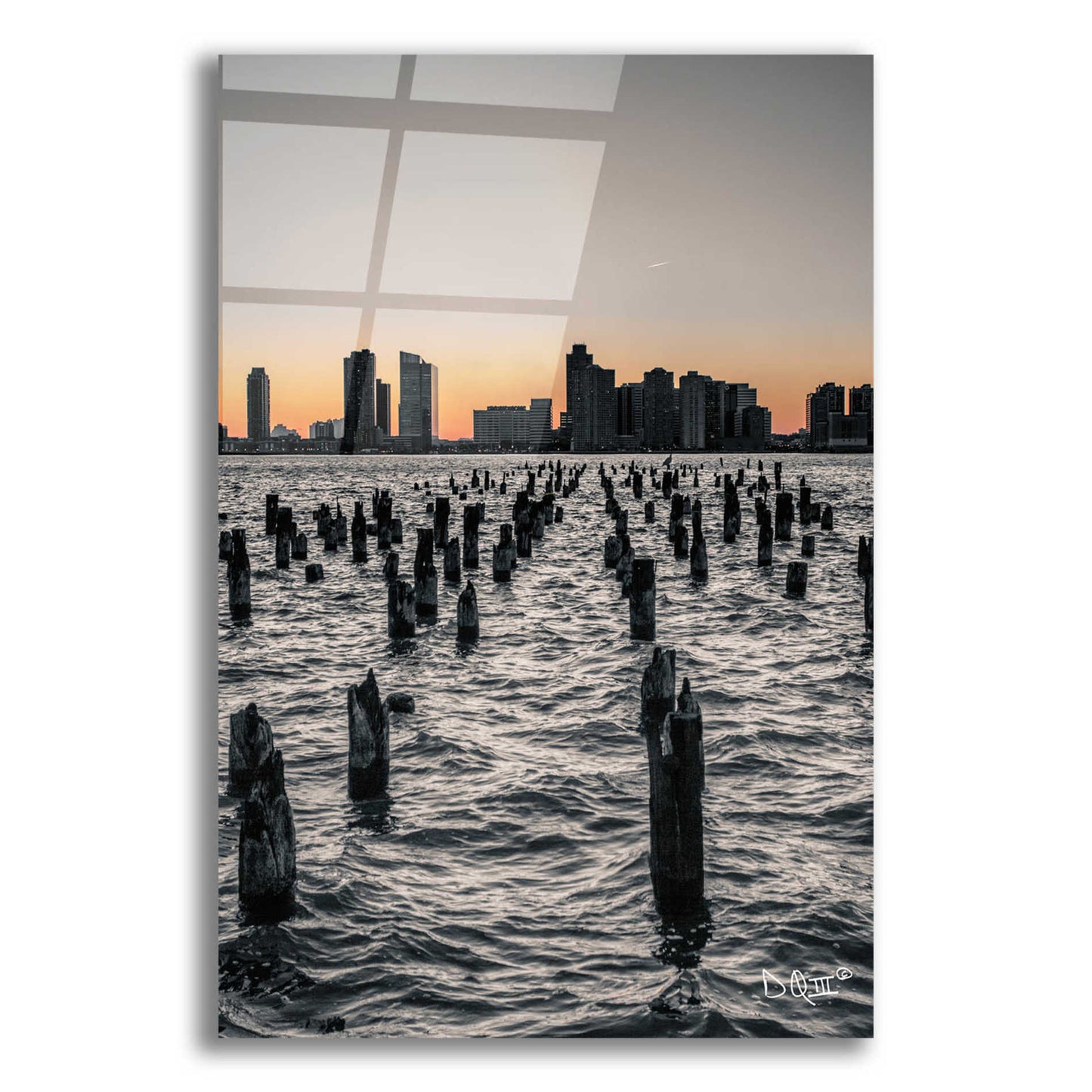 Epic Art 'Manhattan Sunrise I' by Donnie Quillen, Acrylic Glass Wall Art,12x16