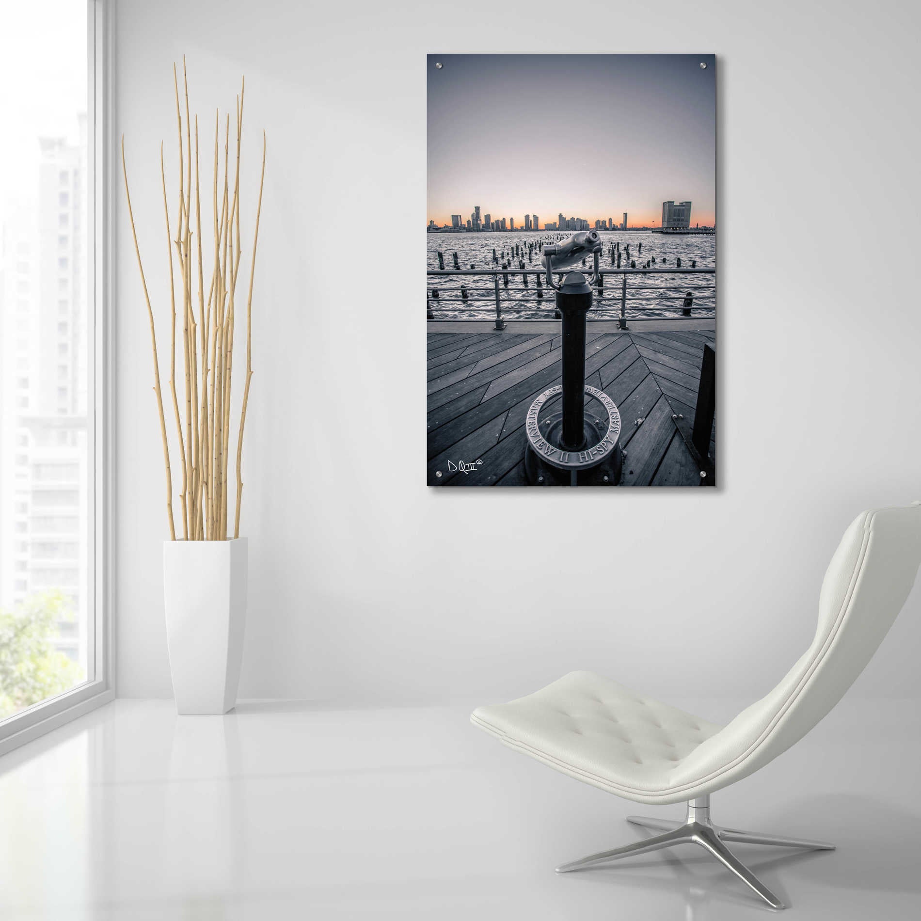 Epic Art 'Manhattan Sunrise II' by Donnie Quillen, Acrylic Glass Wall Art,24x36