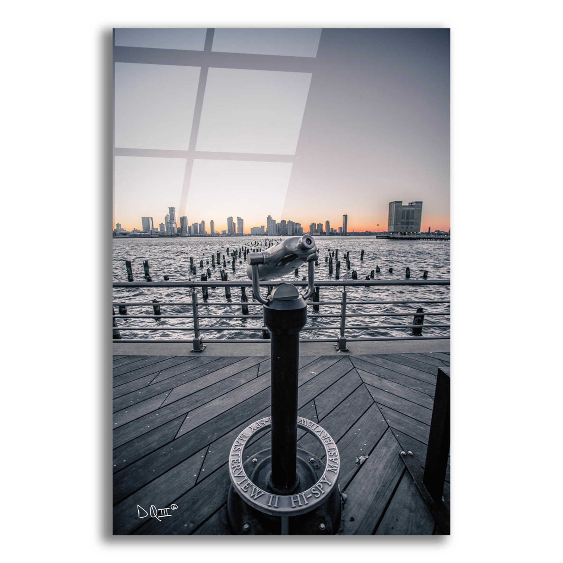 Epic Art 'Manhattan Sunrise II' by Donnie Quillen, Acrylic Glass Wall Art