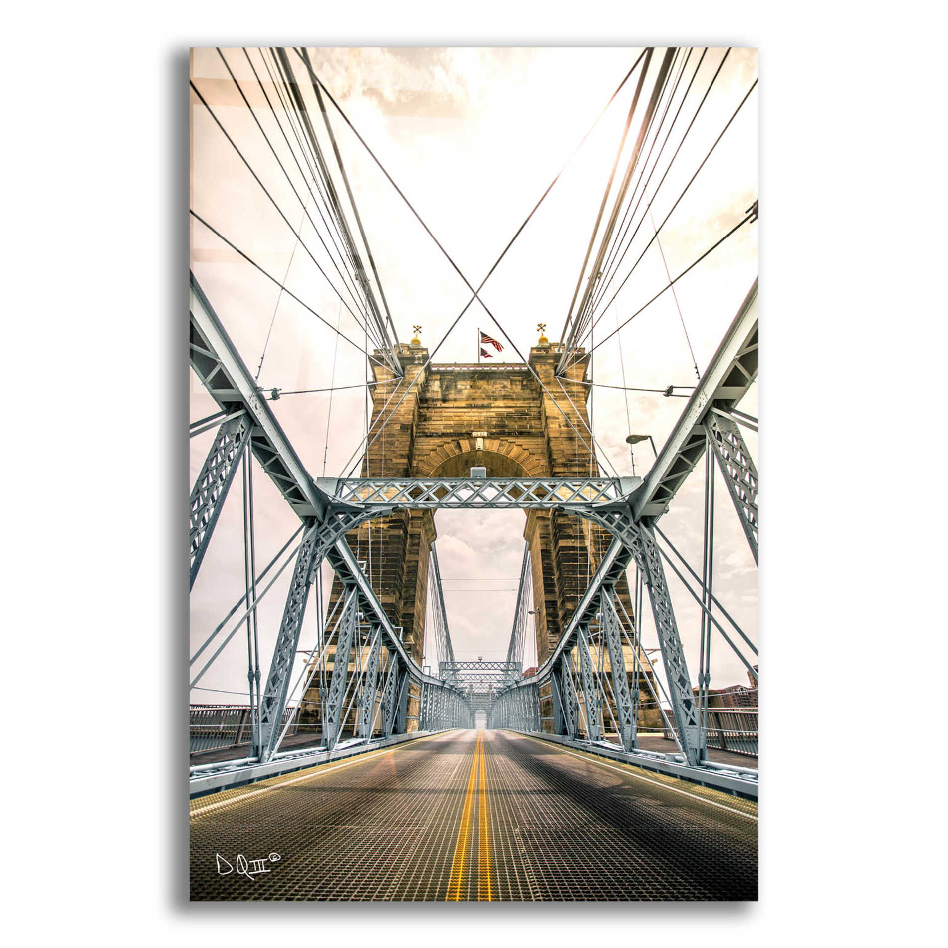 Epic Art 'Bridge to Ohio' by Donnie Quillen, Acrylic Glass Wall Art