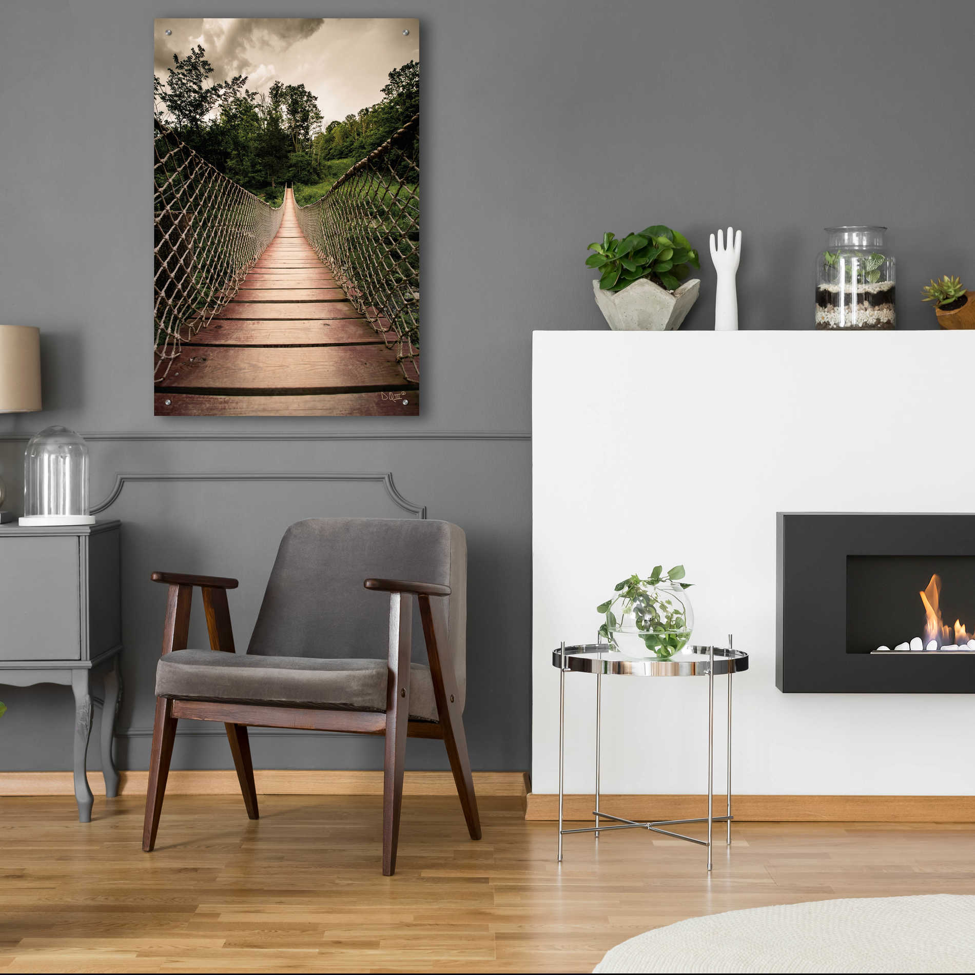 Epic Art 'Wilderness Walkway' by Donnie Quillen, Acrylic Glass Wall Art,24x36