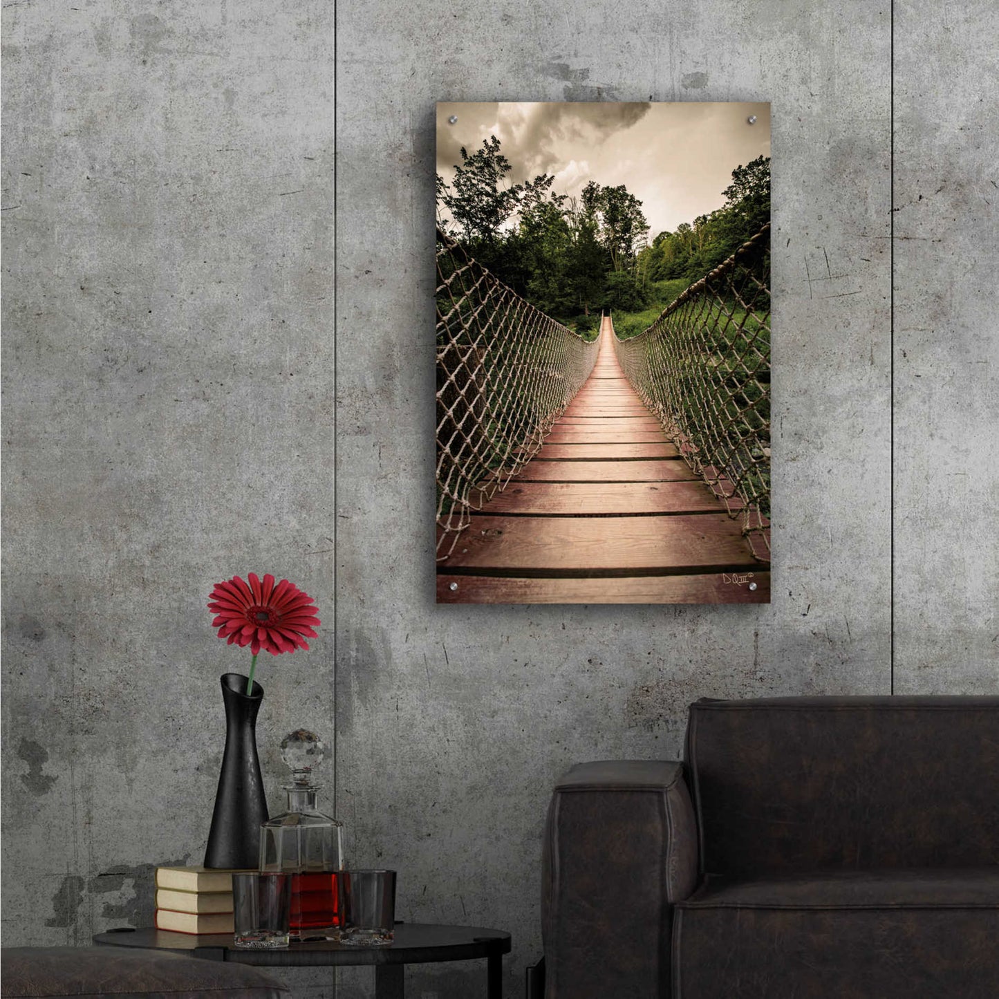 Epic Art 'Wilderness Walkway' by Donnie Quillen, Acrylic Glass Wall Art,24x36