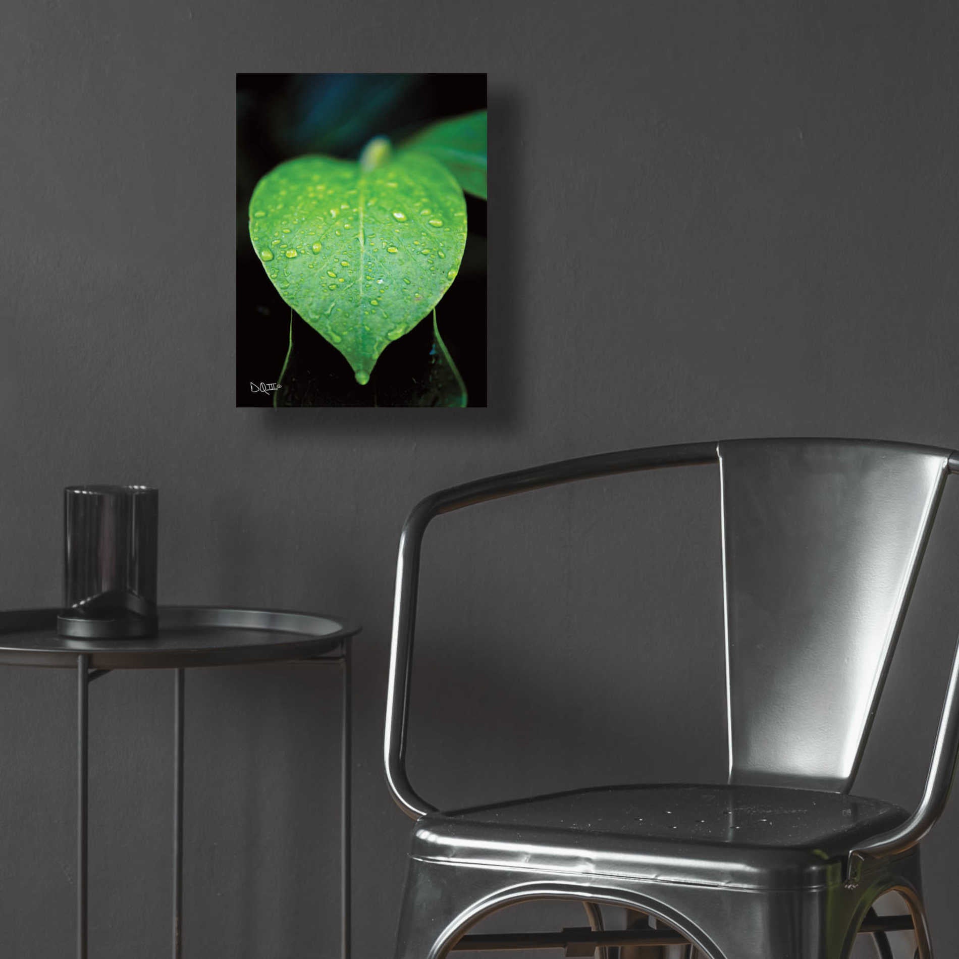 Epic Art 'Green Leaf' by Donnie Quillen, Acrylic Glass Wall Art,12x16