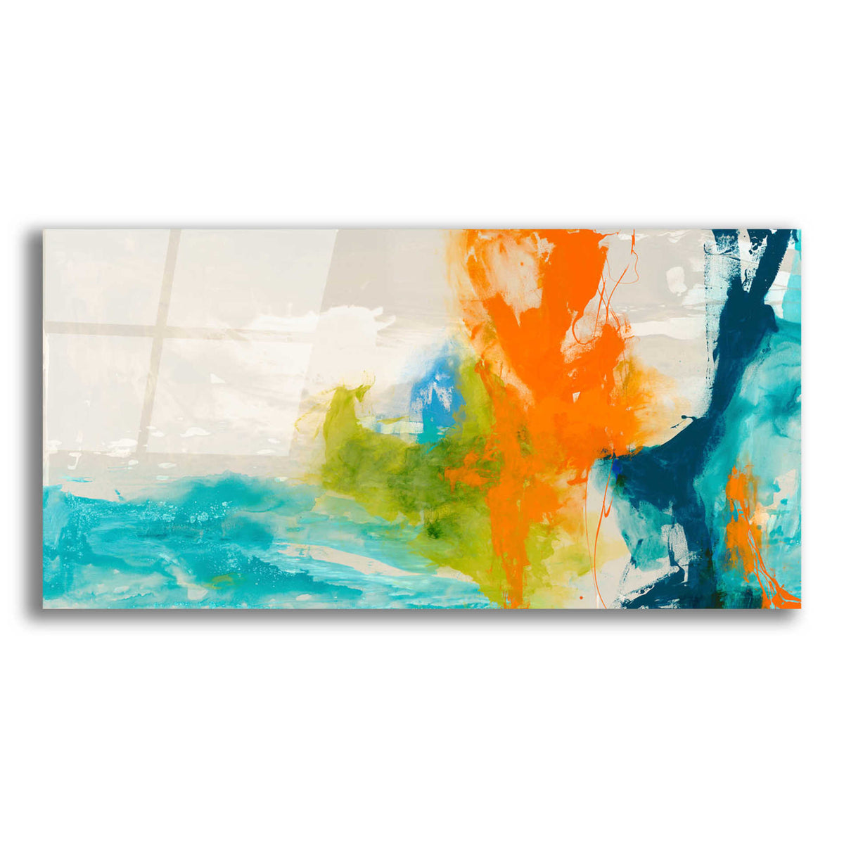 Epic Art 'Tidal Abstract I' by Sisa Jasper,' Acrylic Glass Wall Art,2:1