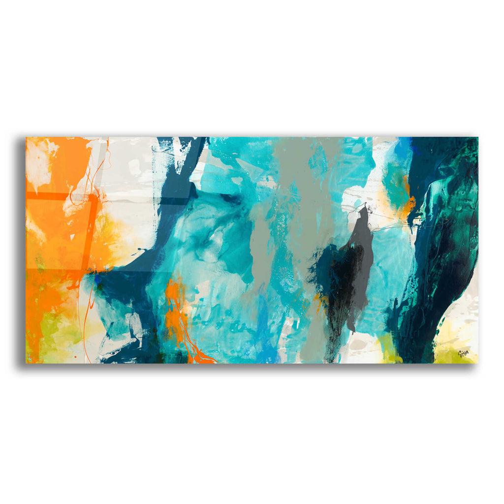 Epic Art 'Tidal Abstract II' by Sisa Jasper,' Acrylic Glass Wall Art,2:1