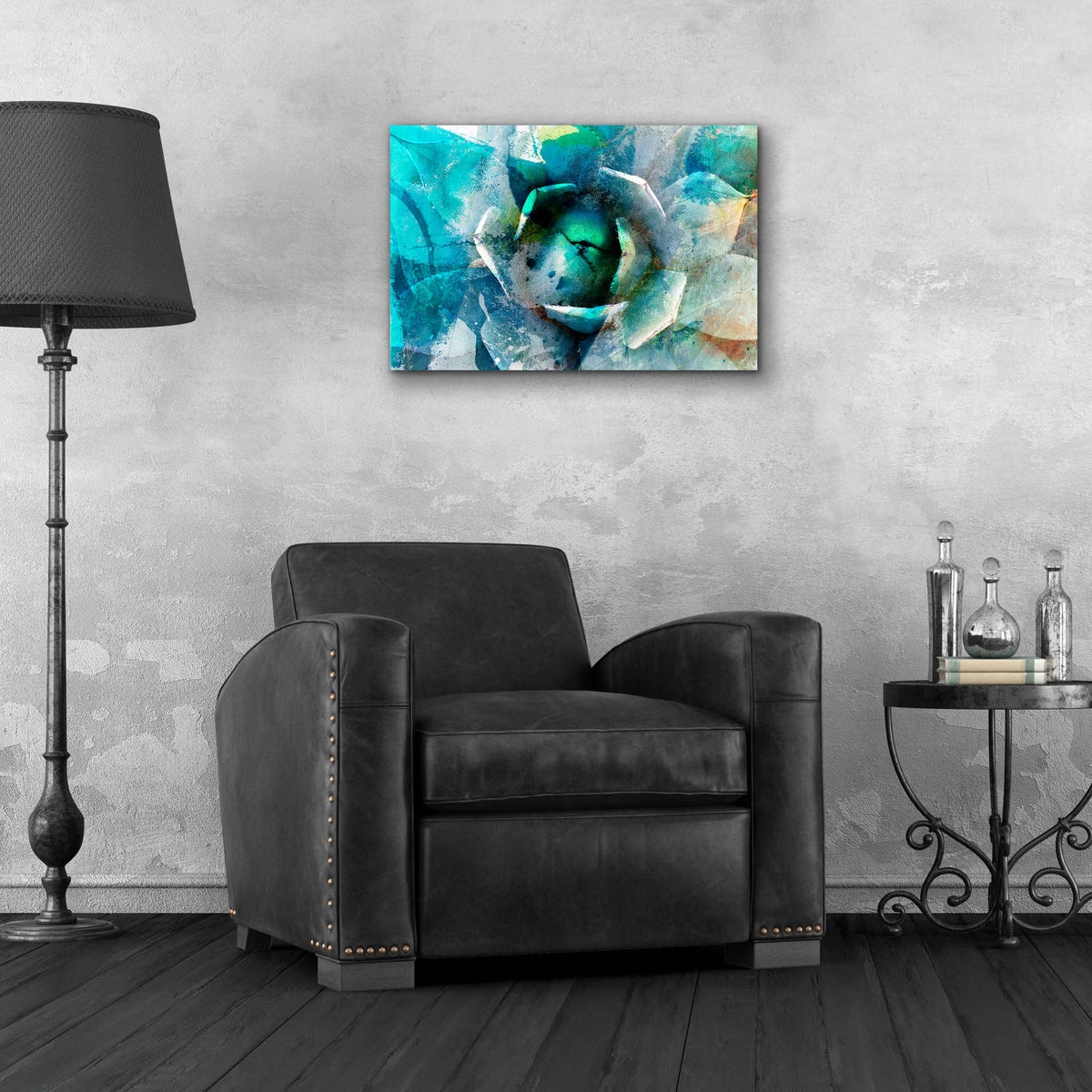 Epic Art 'Agave Abstract I' by Sisa Jasper,' Acrylic Glass Wall Art,24x16