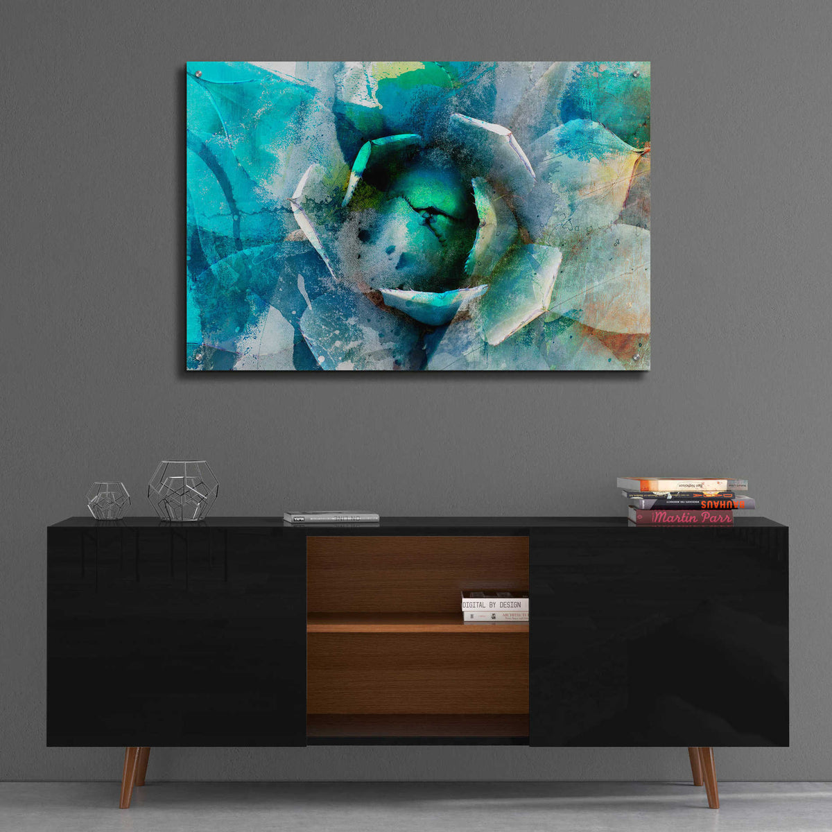 Epic Art 'Agave Abstract I' by Sisa Jasper,' Acrylic Glass Wall Art,36x24