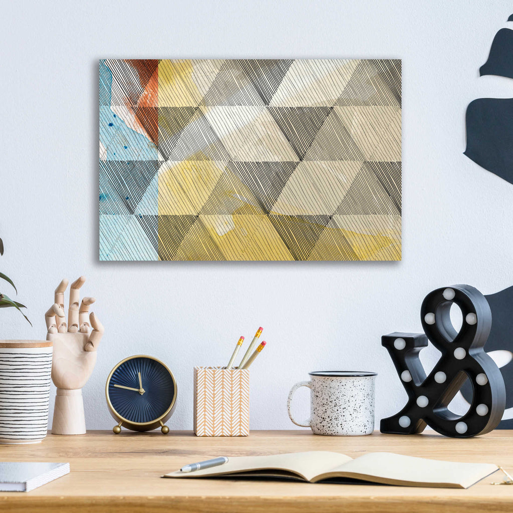 Epic Art 'Geo Now Sketch I' by Sisa Jasper,' Acrylic Glass Wall Art,16x12