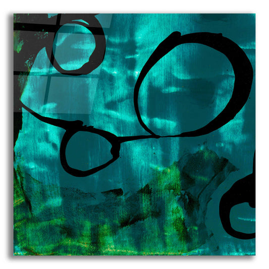 Epic Art 'Turquoise Element II' by Sisa Jasper,' Acrylic Glass Wall Art