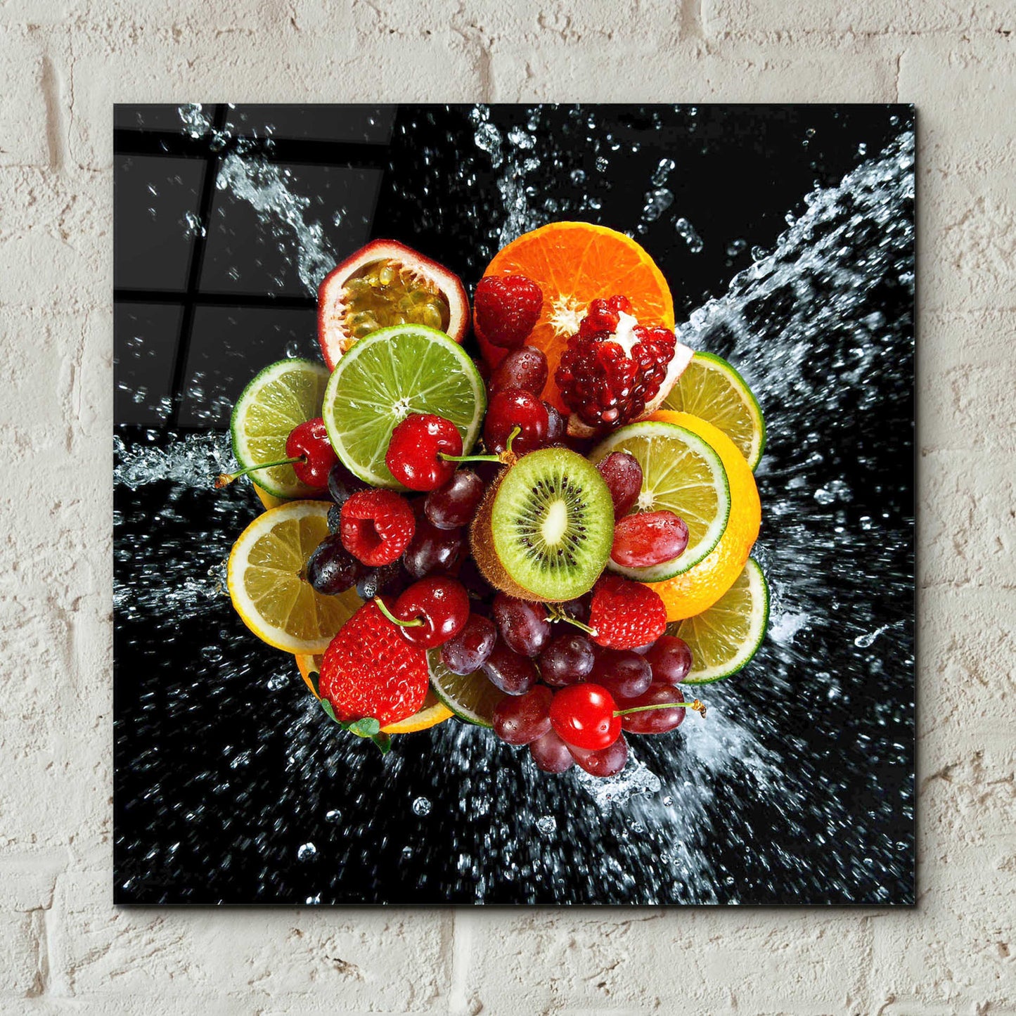 Epic Art 'Fruit Splash III,' Acrylic Glass Wall Art,12x12