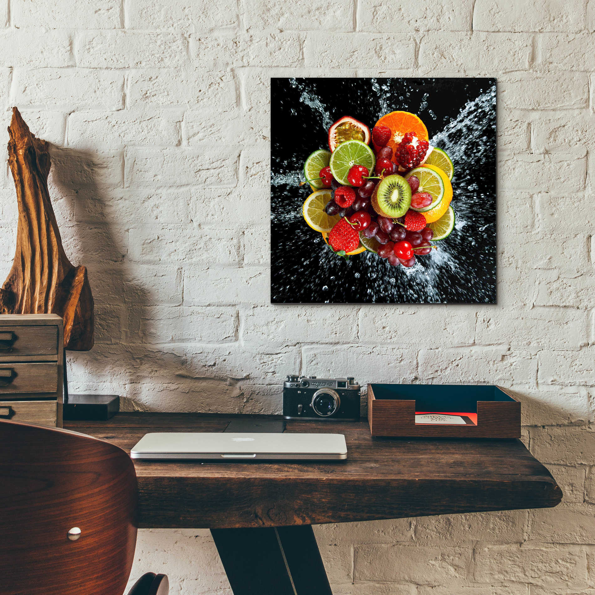 Epic Art 'Fruit Splash III,' Acrylic Glass Wall Art,12x12