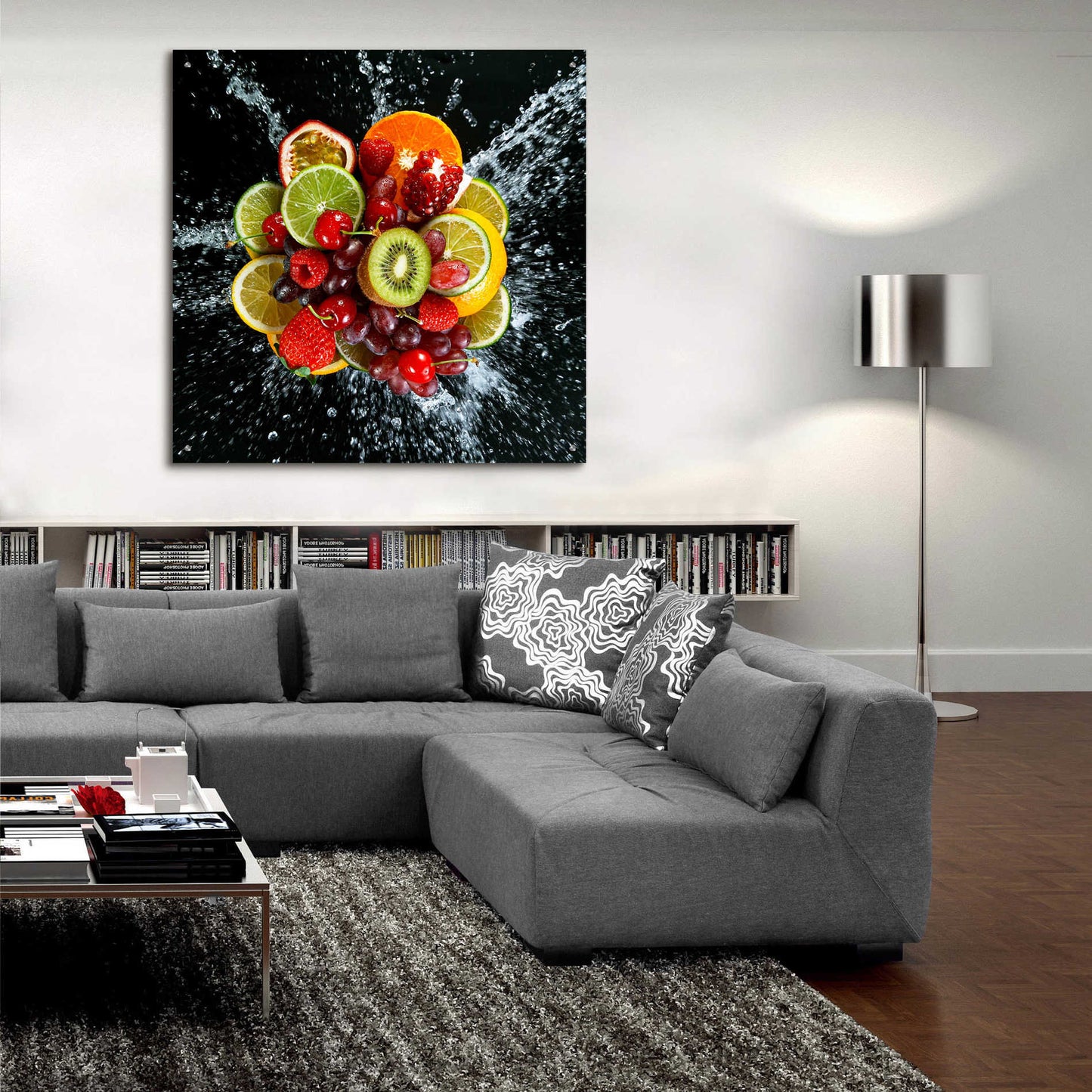 Epic Art 'Fruit Splash III,' Acrylic Glass Wall Art,36x36