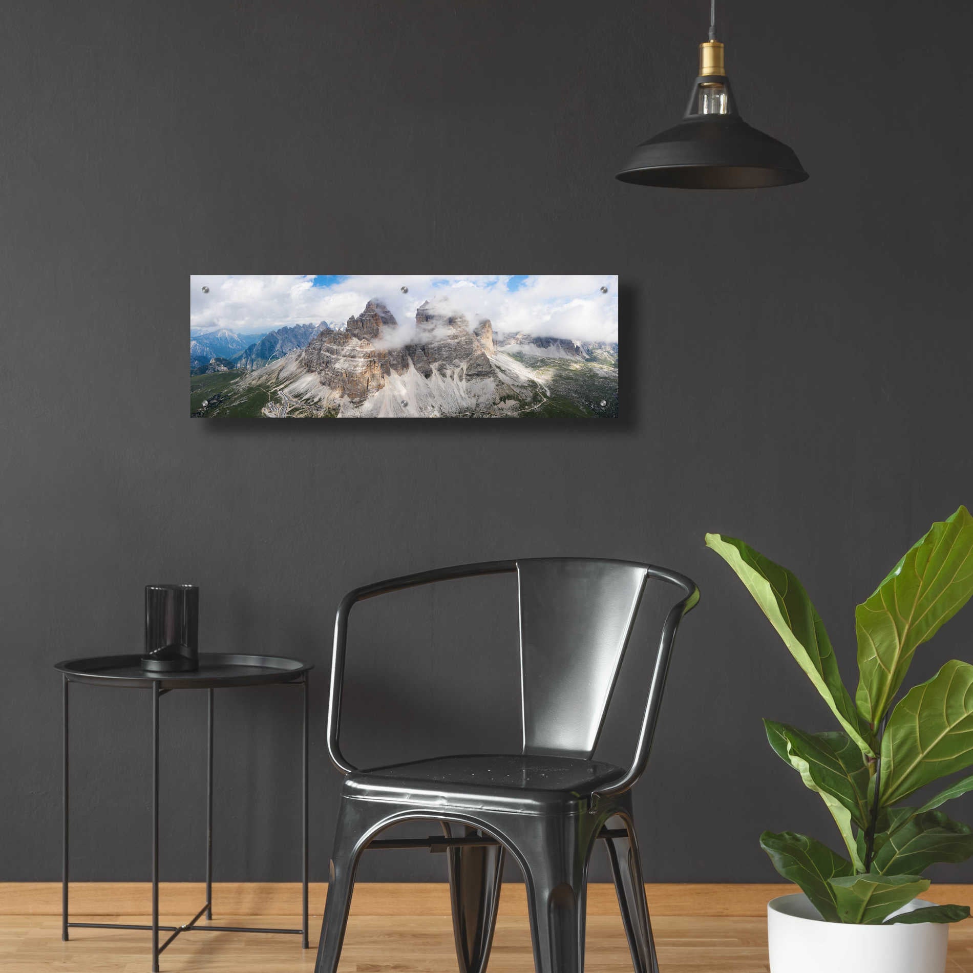 Epic Art 'Tre Cime Di Lavaredo,' Acrylic Glass Wall Art,36x12