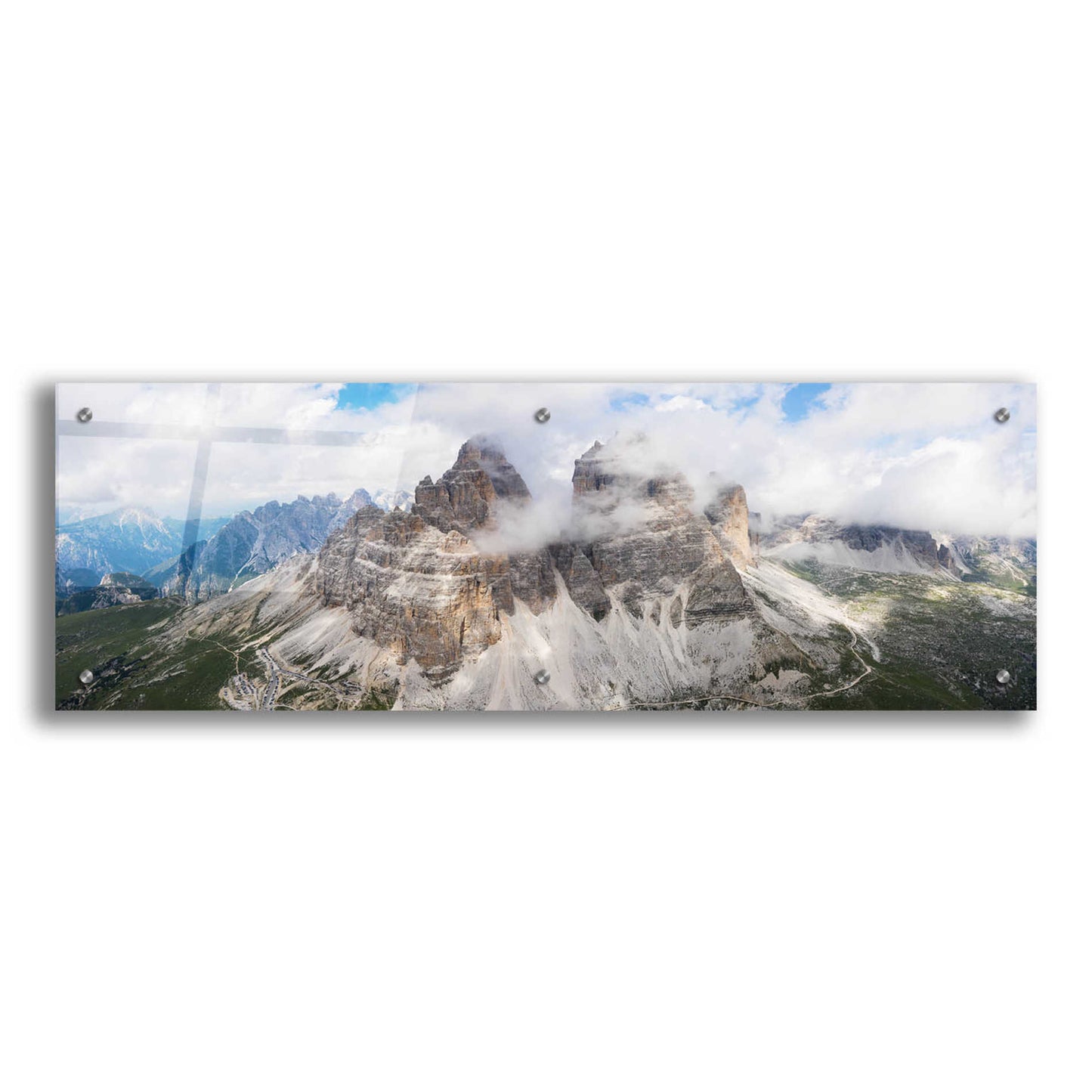Epic Art 'Tre Cime Di Lavaredo,' Acrylic Glass Wall Art,36x12