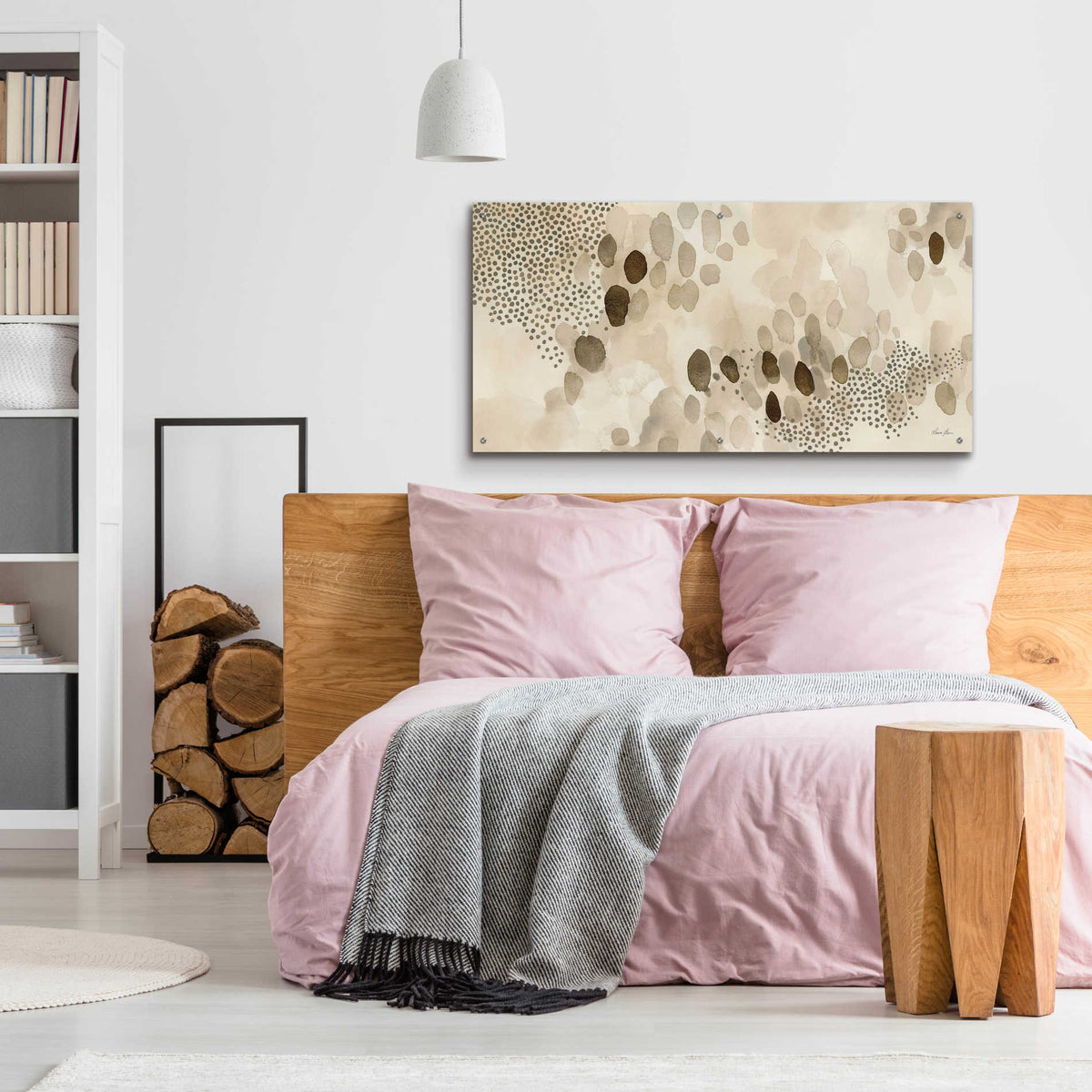 Epic Art 'Natural Abstract II' by Laura Horn, Acrylic Glass Wall Art,48x24