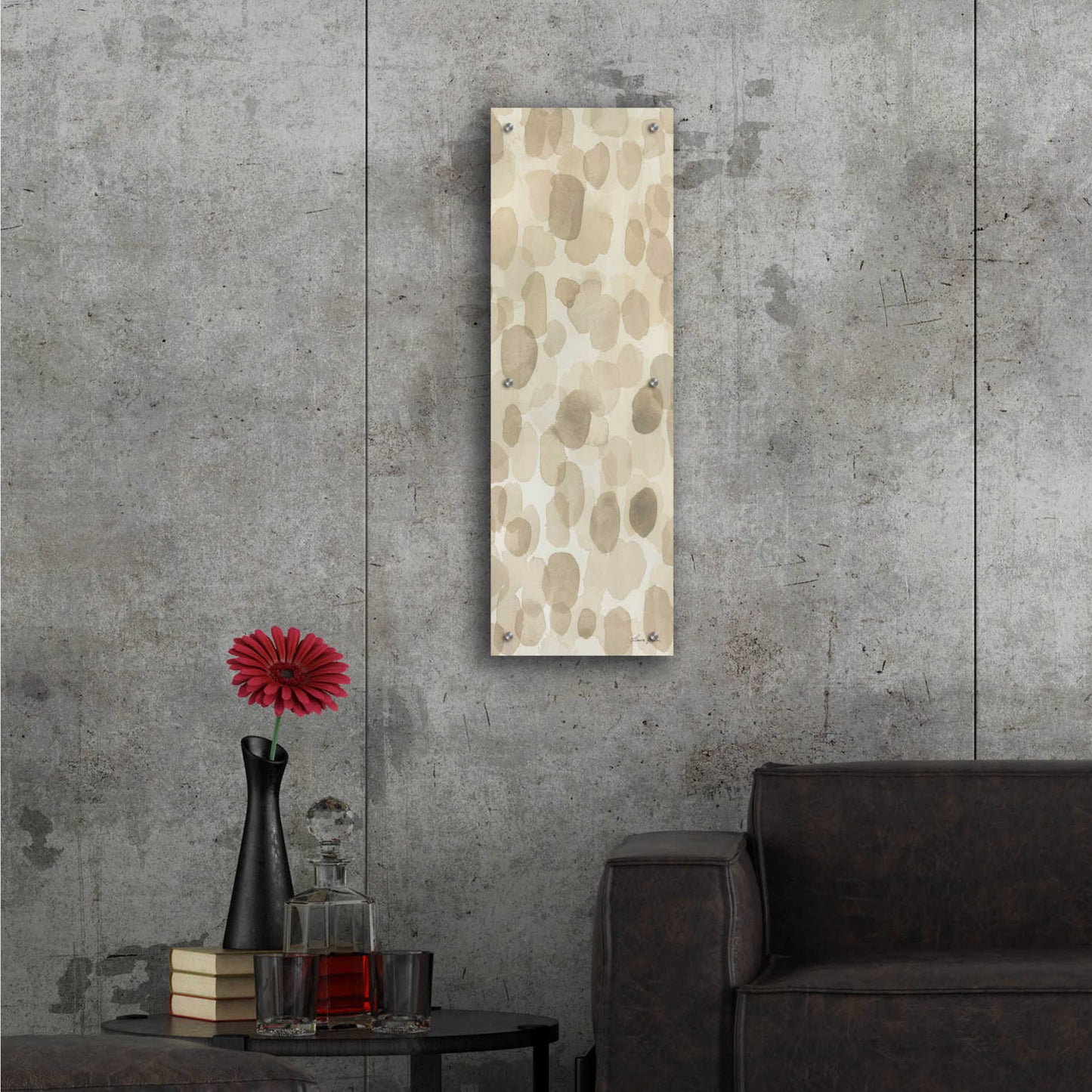 Epic Art 'Natural Abstract III' by Laura Horn, Acrylic Glass Wall Art,12x36
