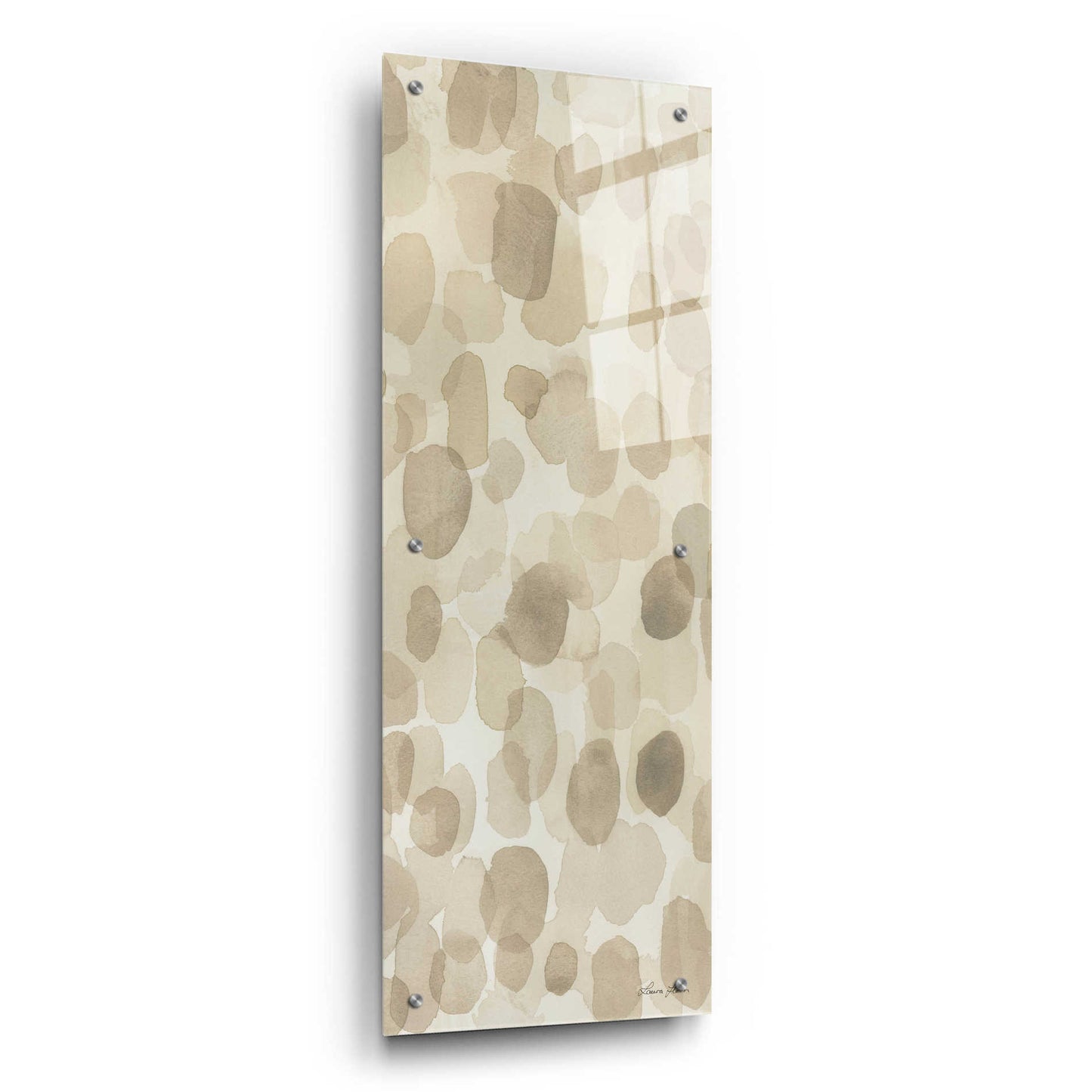 Epic Art 'Natural Abstract III' by Laura Horn, Acrylic Glass Wall Art,16x48