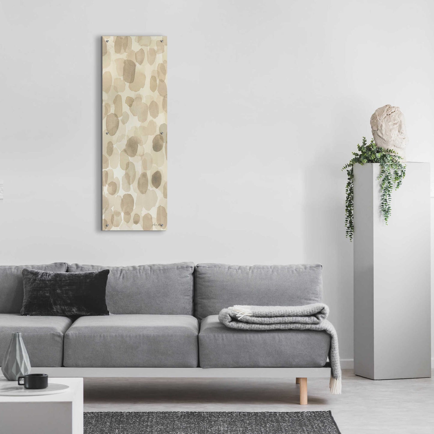 Epic Art 'Natural Abstract III' by Laura Horn, Acrylic Glass Wall Art,16x48