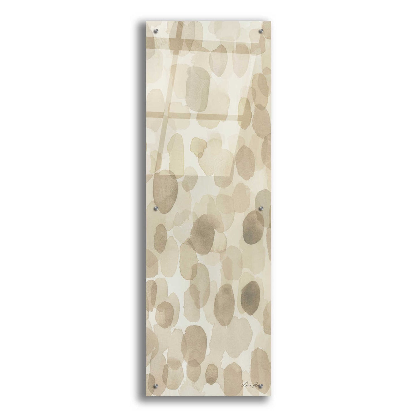 Epic Art 'Natural Abstract III' by Laura Horn, Acrylic Glass Wall Art,16x48