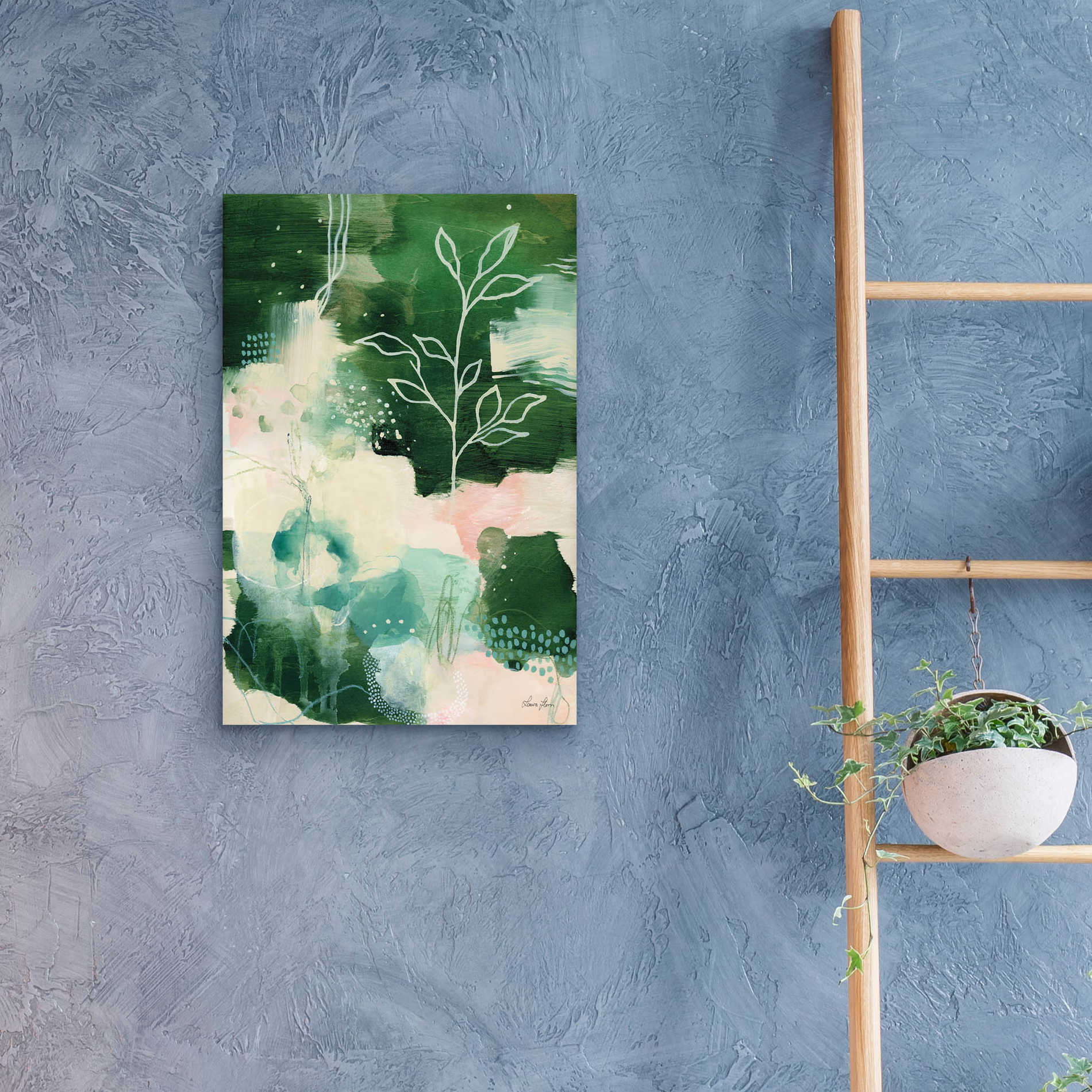 Epic Art 'Nature Story II' by Laura Horn, Acrylic Glass Wall Art,16x24