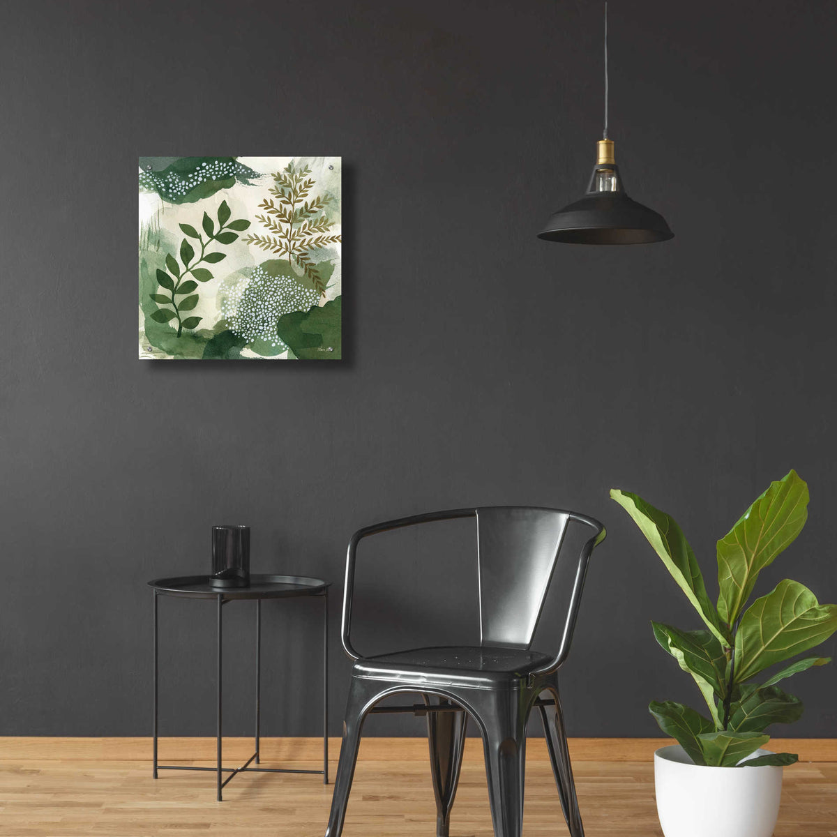 Epic Art 'Woodland Walk I' by Laura Horn, Acrylic Glass Wall Art,24x24