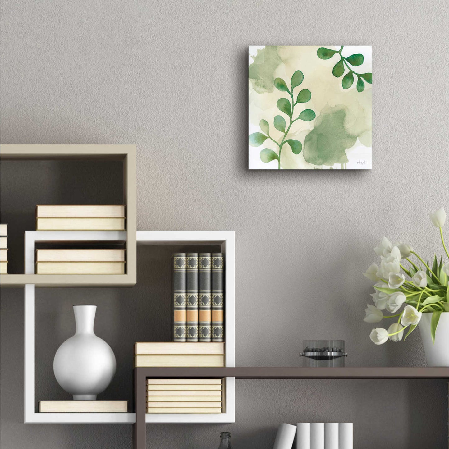 Epic Art 'Woodland Walk II' by Laura Horn, Acrylic Glass Wall Art,12x12