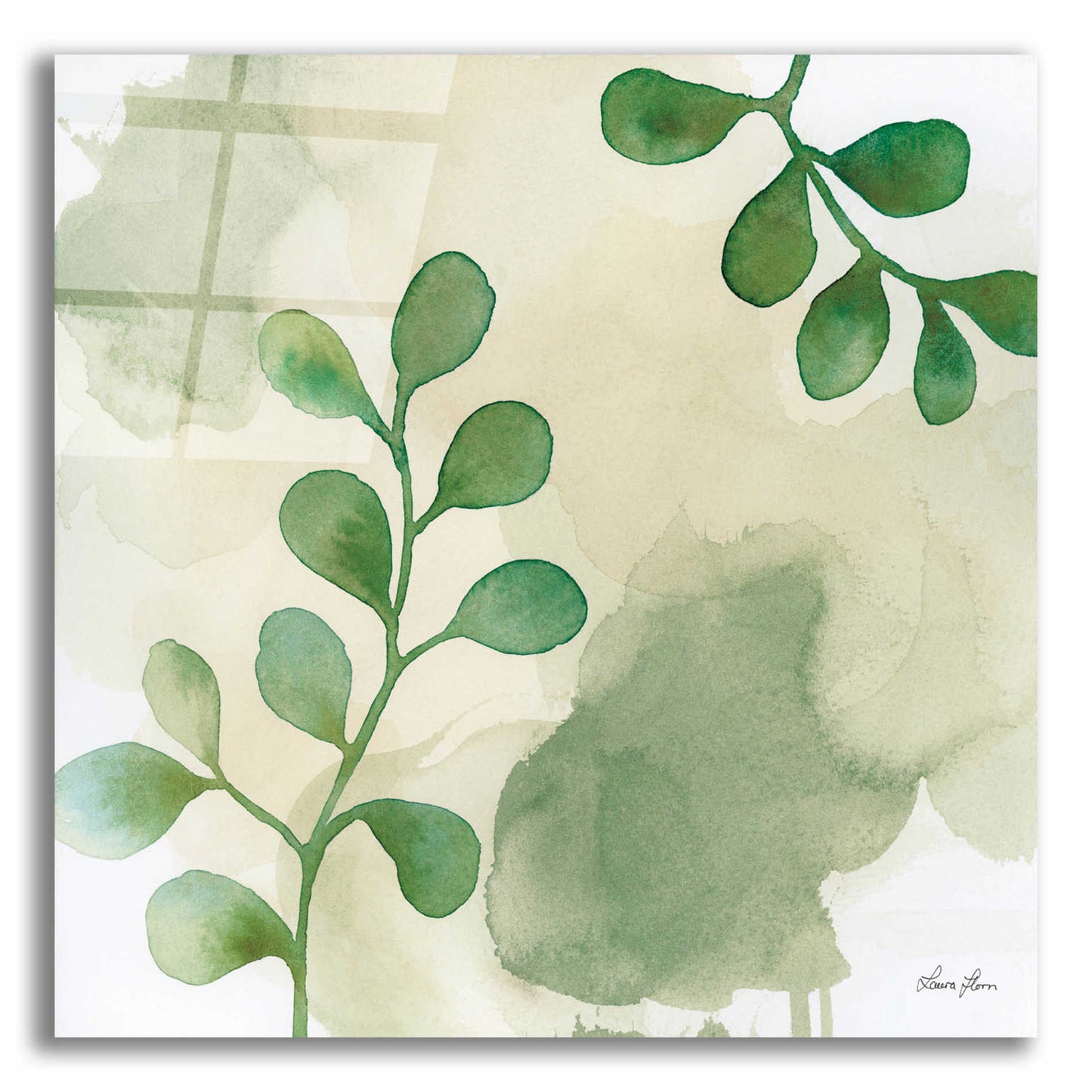 Epic Art 'Woodland Walk II' by Laura Horn, Acrylic Glass Wall Art,12x12