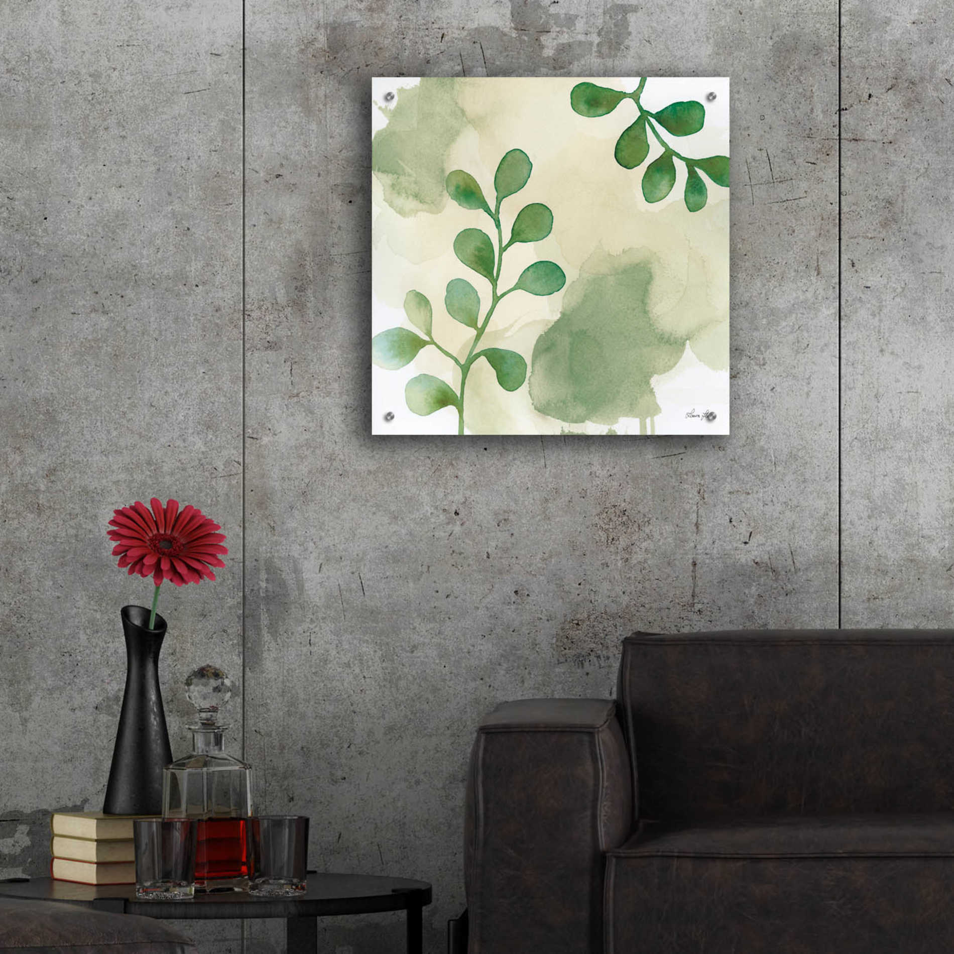 Epic Art 'Woodland Walk II' by Laura Horn, Acrylic Glass Wall Art,24x24