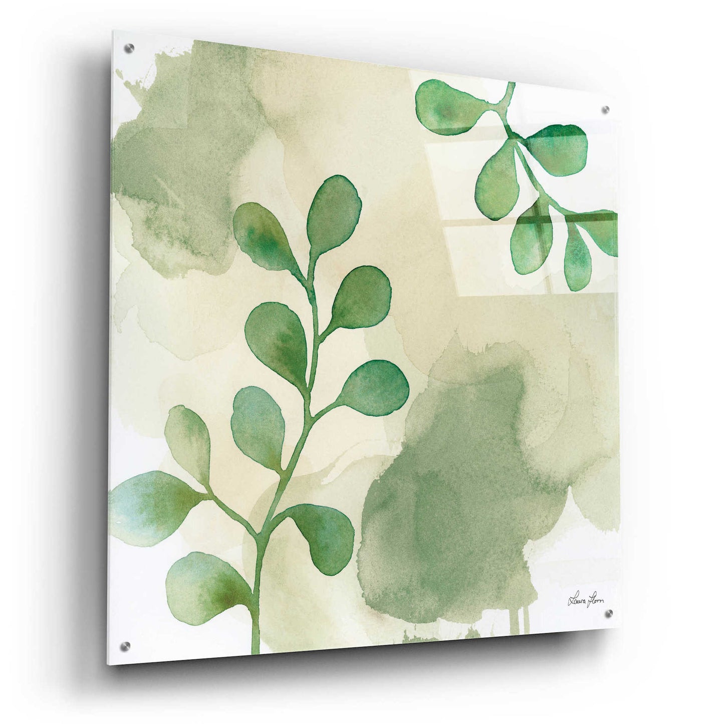 Epic Art 'Woodland Walk II' by Laura Horn, Acrylic Glass Wall Art,36x36