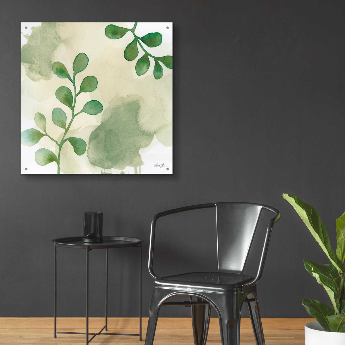 Epic Art 'Woodland Walk II' by Laura Horn, Acrylic Glass Wall Art,36x36