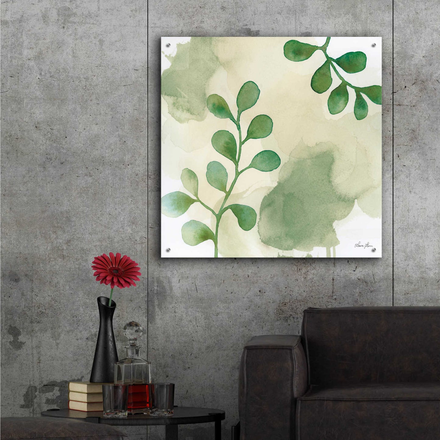 Epic Art 'Woodland Walk II' by Laura Horn, Acrylic Glass Wall Art,36x36