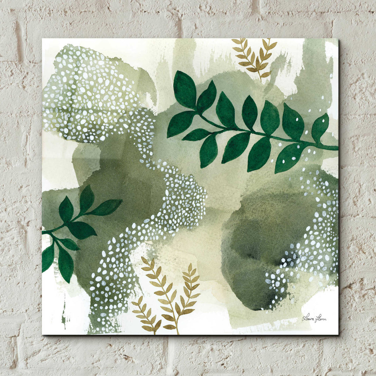 Epic Art 'Woodland Walk IV' by Laura Horn, Acrylic Glass Wall Art,12x12